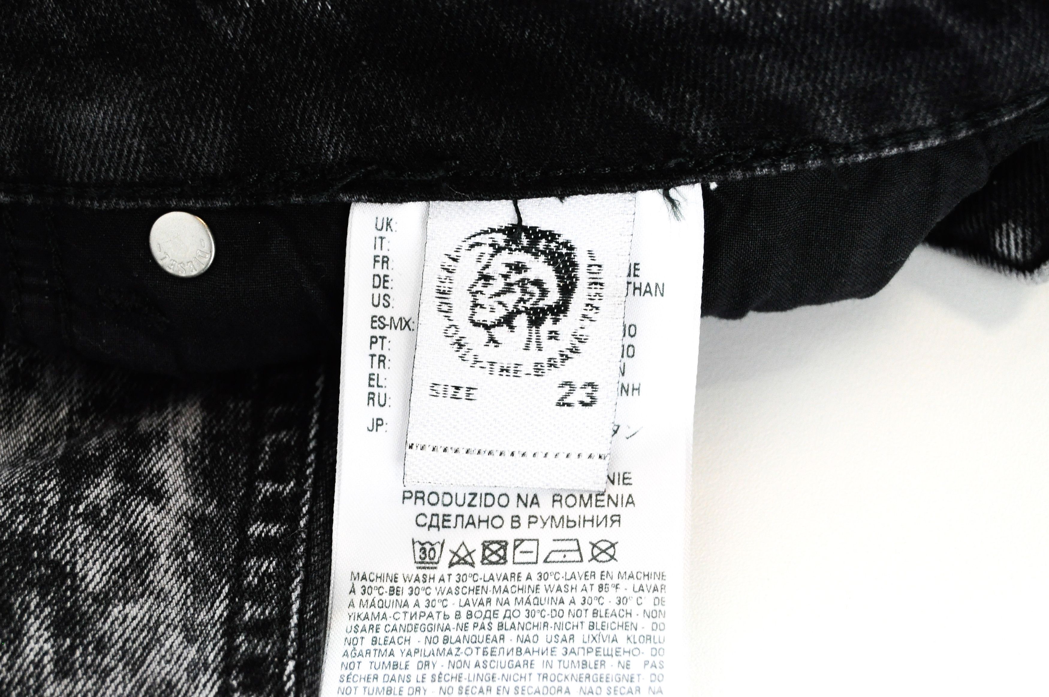 Diesel NEEKHOL 069AB W23/L32 Stone Washed Ripped Denim 54989 Size 23" - 6 Thumbnail