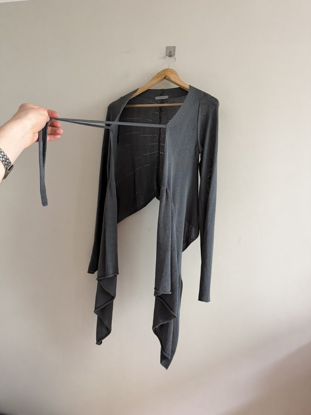 Sarah Pacini Sarah Pacini Draped Knit Waterfall Cardigan Size ONE SIZE - 8 Thumbnail