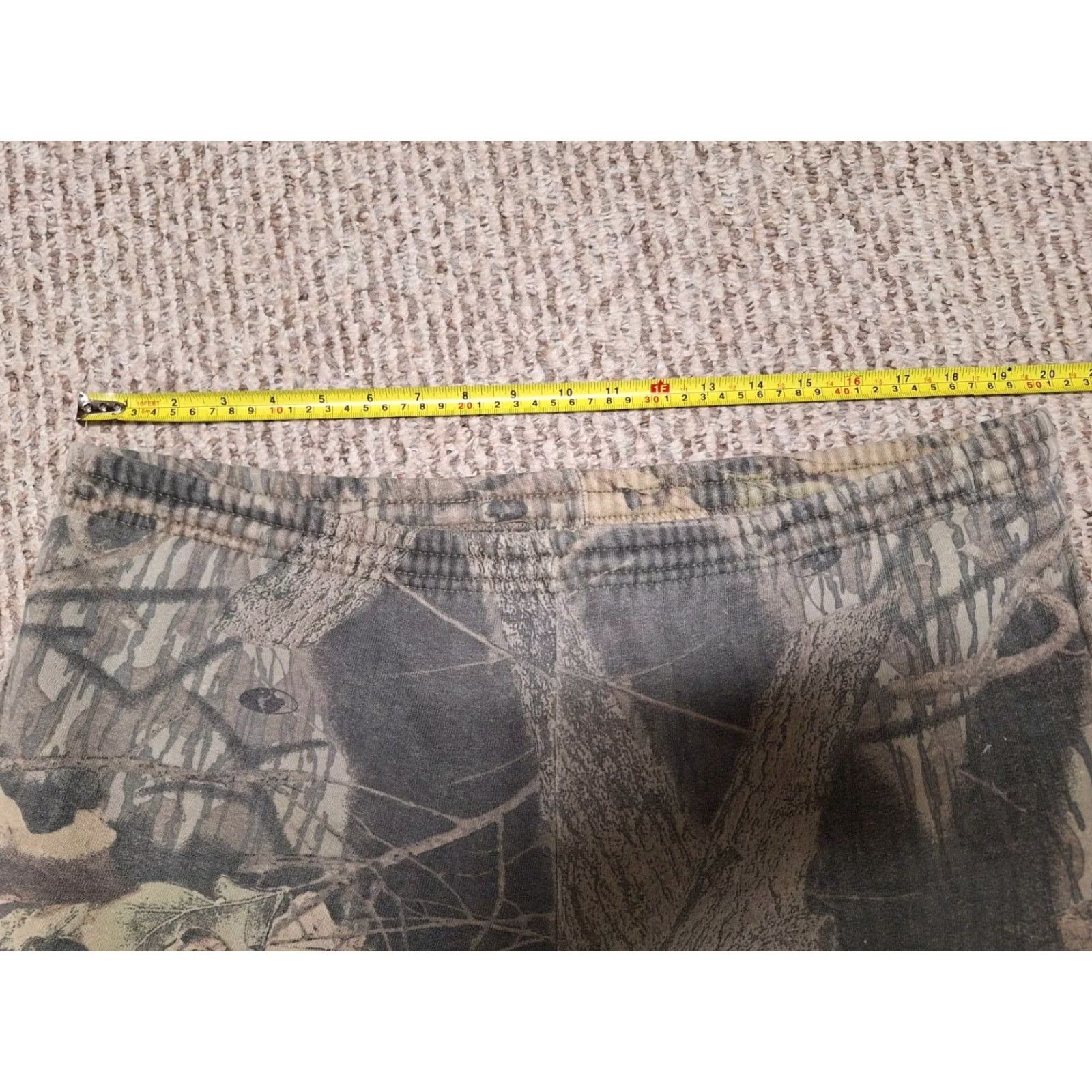 Jerzees VINTAGE Jerzees Outdoor Camouflage Sweatpants Unisex Adults XL Green Jogger Men’s (Elastic Flaws) Size US 36 / EU 52 - 6 Thumbnail