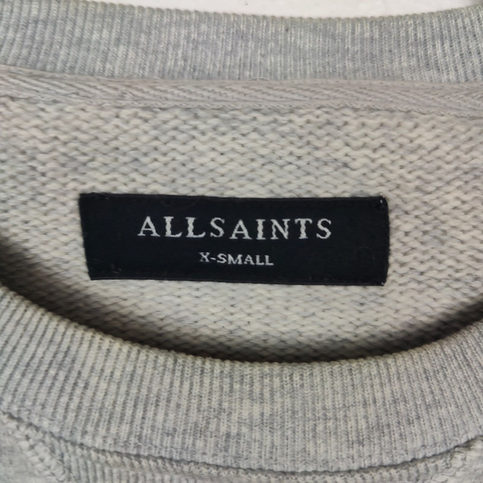 Allsaints AllSaints Bracton Crewneck Sweater Mens XS Light Gray Size US XS / EU 42 / 0 - 5 Thumbnail