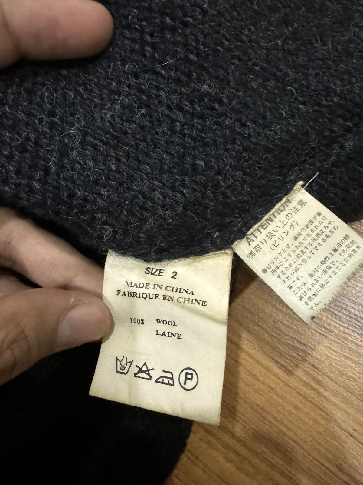 Yuji Yamada YUJI FABRICWORK PURE WOOL KNITTED SWEATER Size US M / EU 48-50 / 2 - 7 Thumbnail