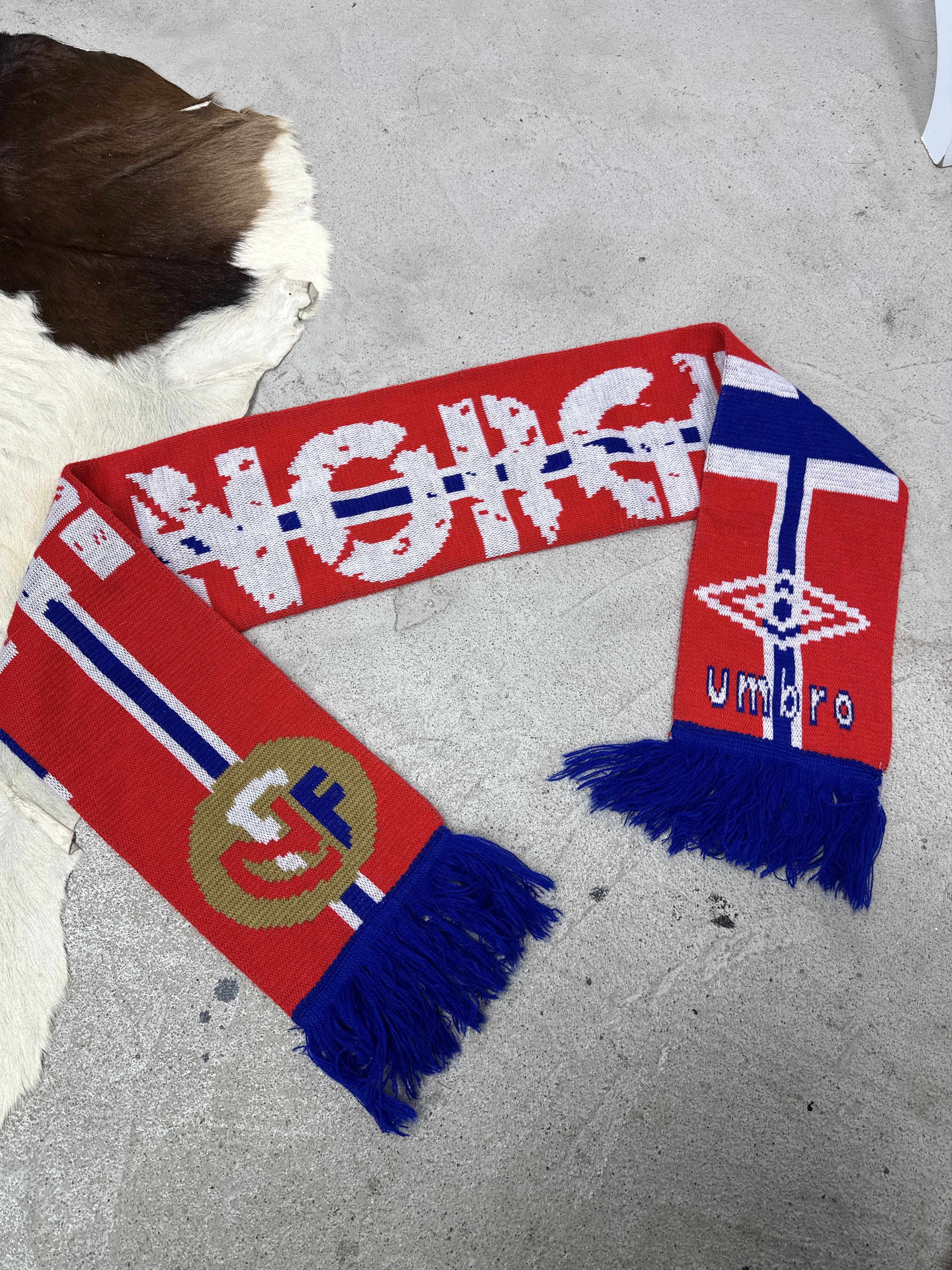 Umbro Vintage Sporty Norway Umbro Football Scarf Y2K Size ONE SIZE - 1 Thumbnail