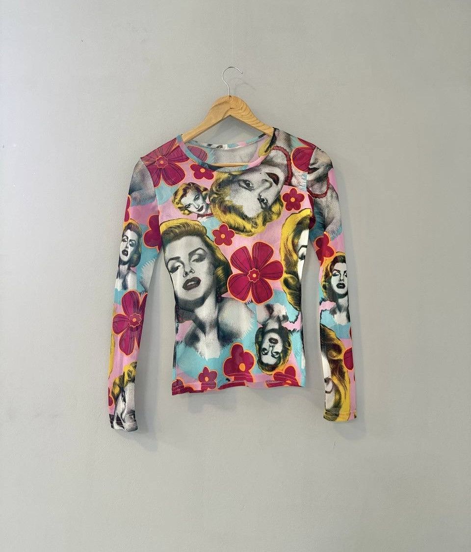 Japanese Brand VINTAGE FLAWLESS MARILYN MONROE MESH TOP Size M / US 6-8 / IT 42-44 - 1 Thumbnail