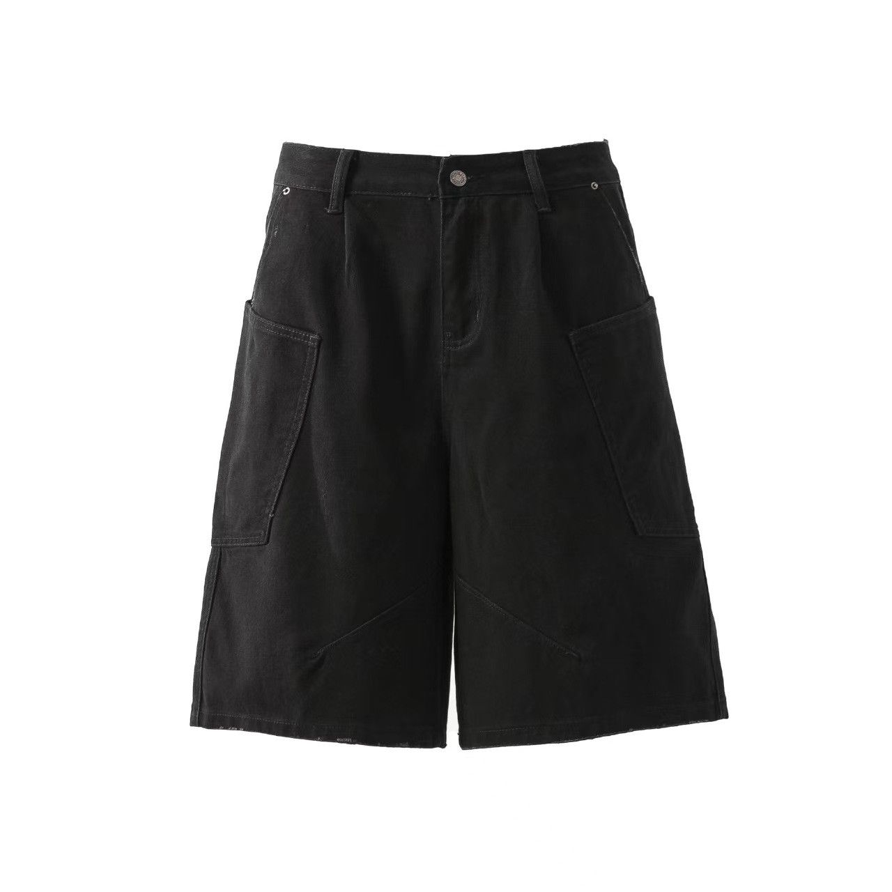 Vintage Black Baggy Casual Shorts Size US 34 / EU 50 - 1 Thumbnail