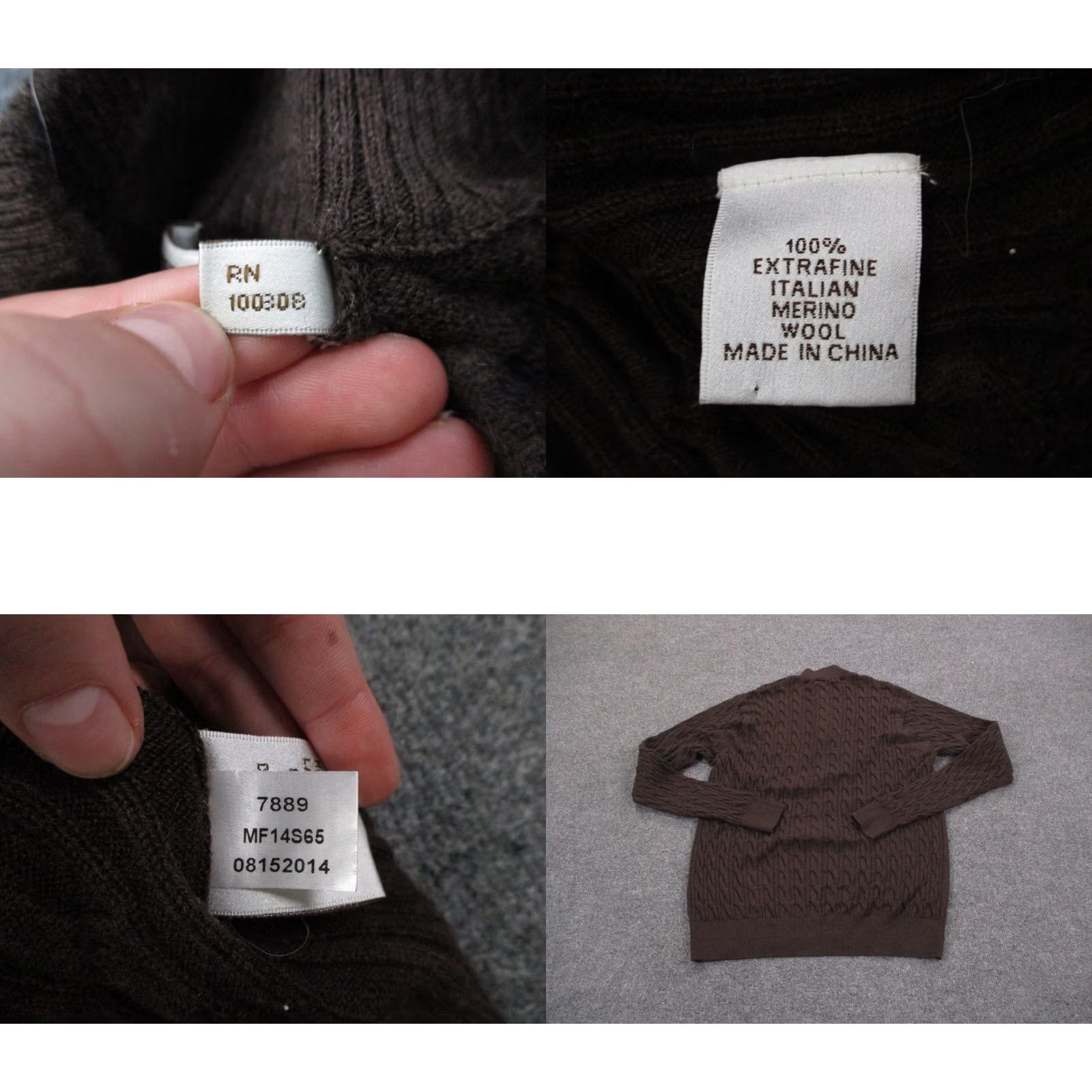 Peter Millar Peter Millar Sweater Mens L Merino Wool Pullover Casual Cable Knit Henley Size US L / EU 52-54 / 3 - 8 Thumbnail
