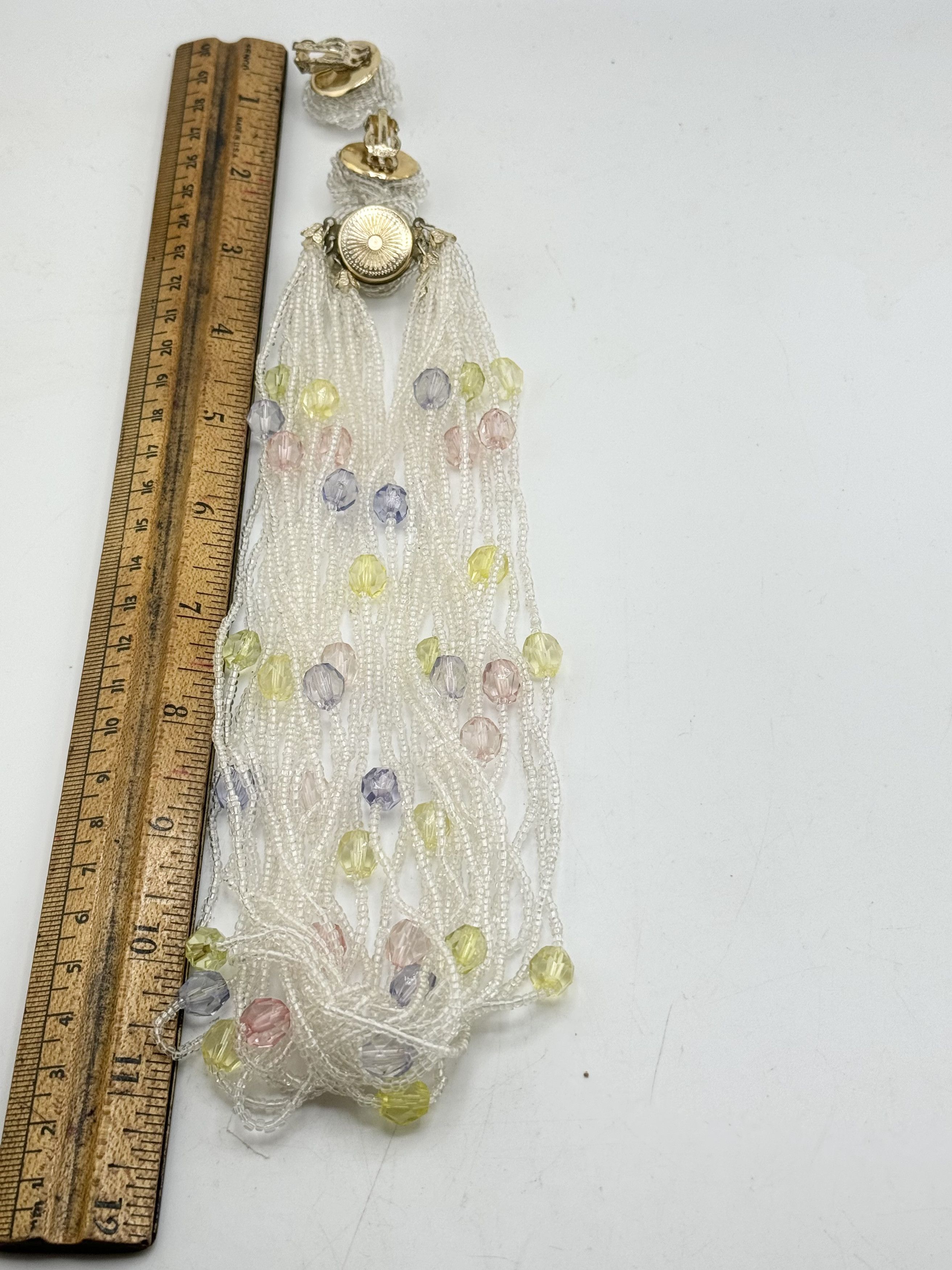 Vintage Vintage Japan beaded necklace and earrings set Size ONE SIZE - 5 Thumbnail