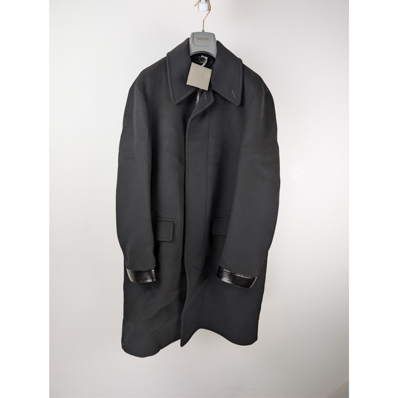 Tom Ford o1rshd1 Long Heavy Coat in Black Size US M / EU 48-50 / 2 - 7 Thumbnail