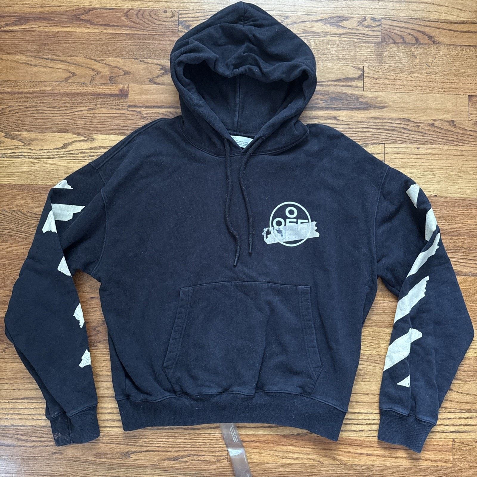 Off-White OFF-WHITE TAPE DIAGONAL ARROWS HOODIE Size L C23 Size US L / EU 52-54 / 3 - 1 Thumbnail