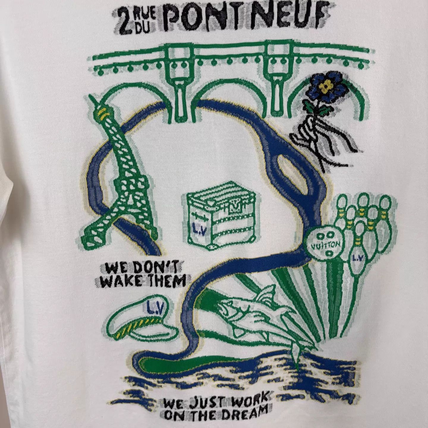 Louis Vuitton LV x Pharrell Eiffel Tower Graffiti Short Sleeve Tee S New Size US S / EU 44-46 / 1 - 2 Thumbnail