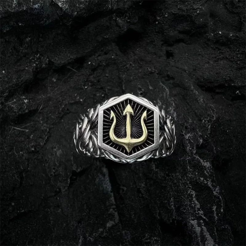 Japanese Brand × Vintage Trident neptune ring Size ONE SIZE - 2 Thumbnail