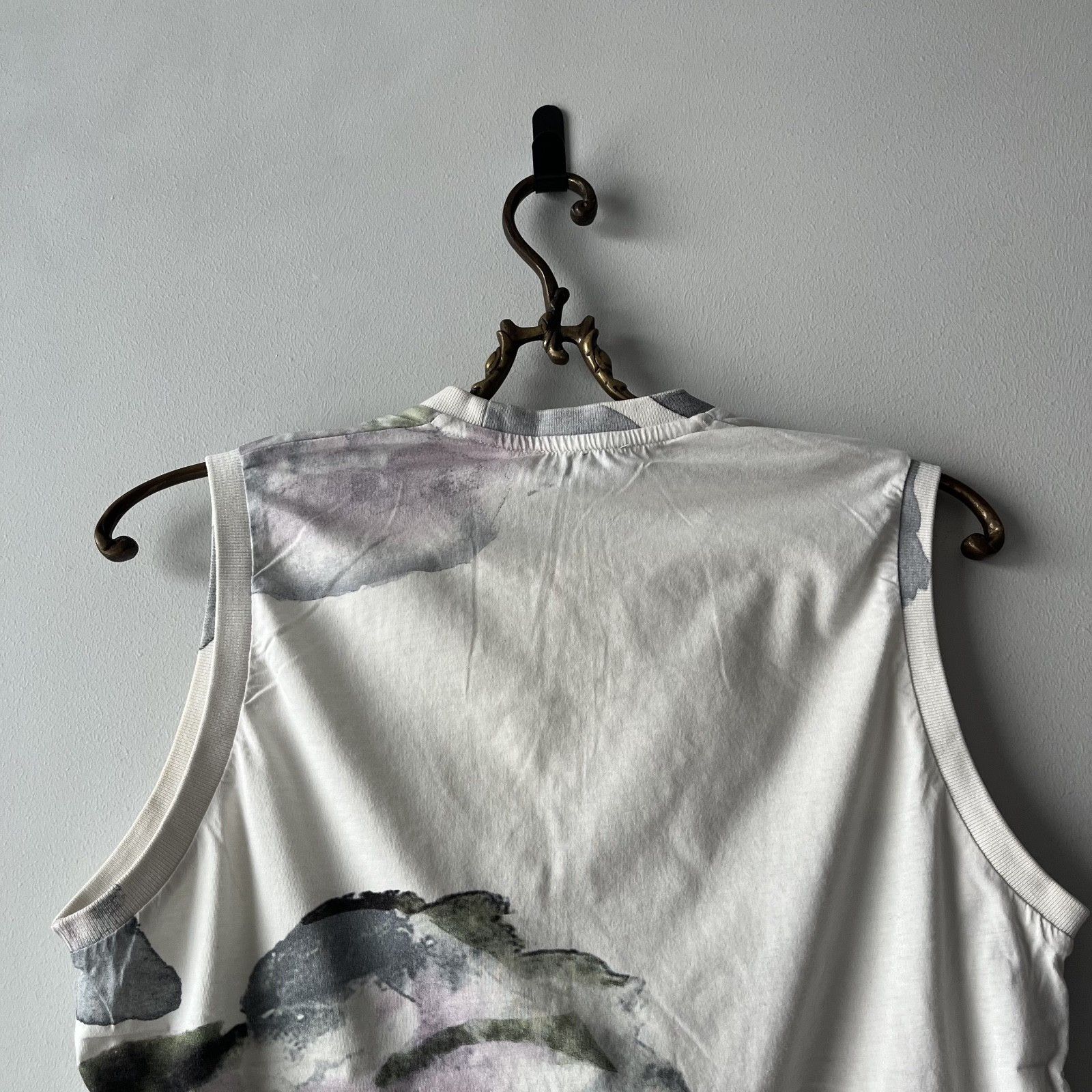 Acne Studios Acne Studios Zone Merci Printed Tank Top Abstract Floral Size M / US 6-8 / IT 42-44 - 6 Thumbnail