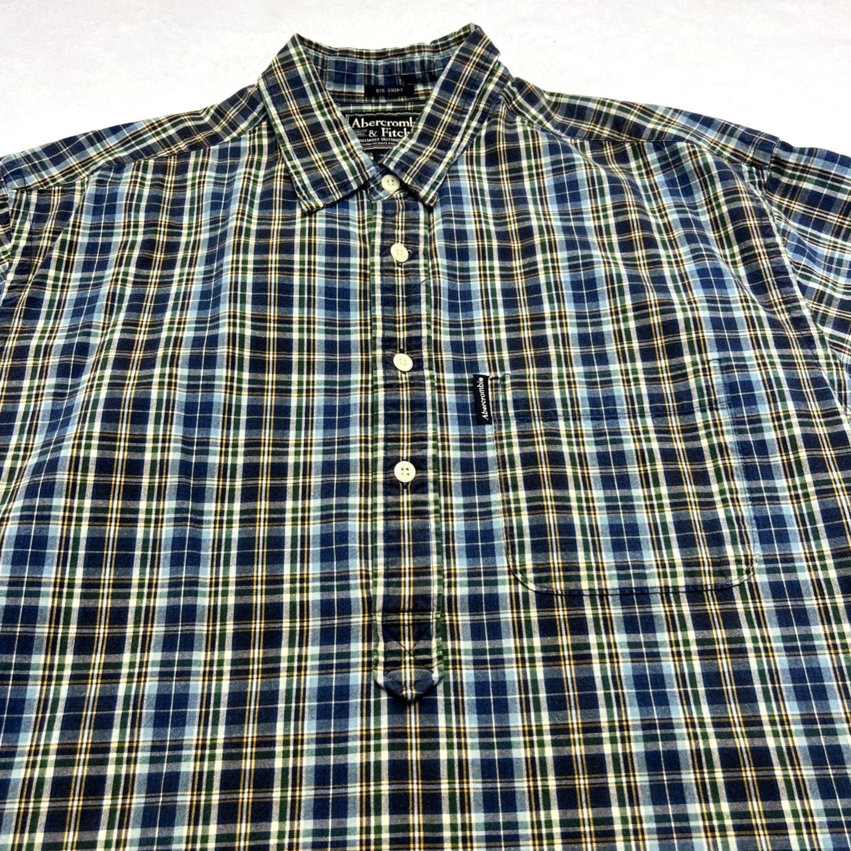 Abercrombie & Fitch VINTAGE Abercrombie & Fitch Plaid Shirt Men L Short Sleeve Button-Up Collared Oversized Pockets Red Cotton 100% Retro 90s/2000s Size US L / EU 52-54 / 3 - 4 Thumbnail