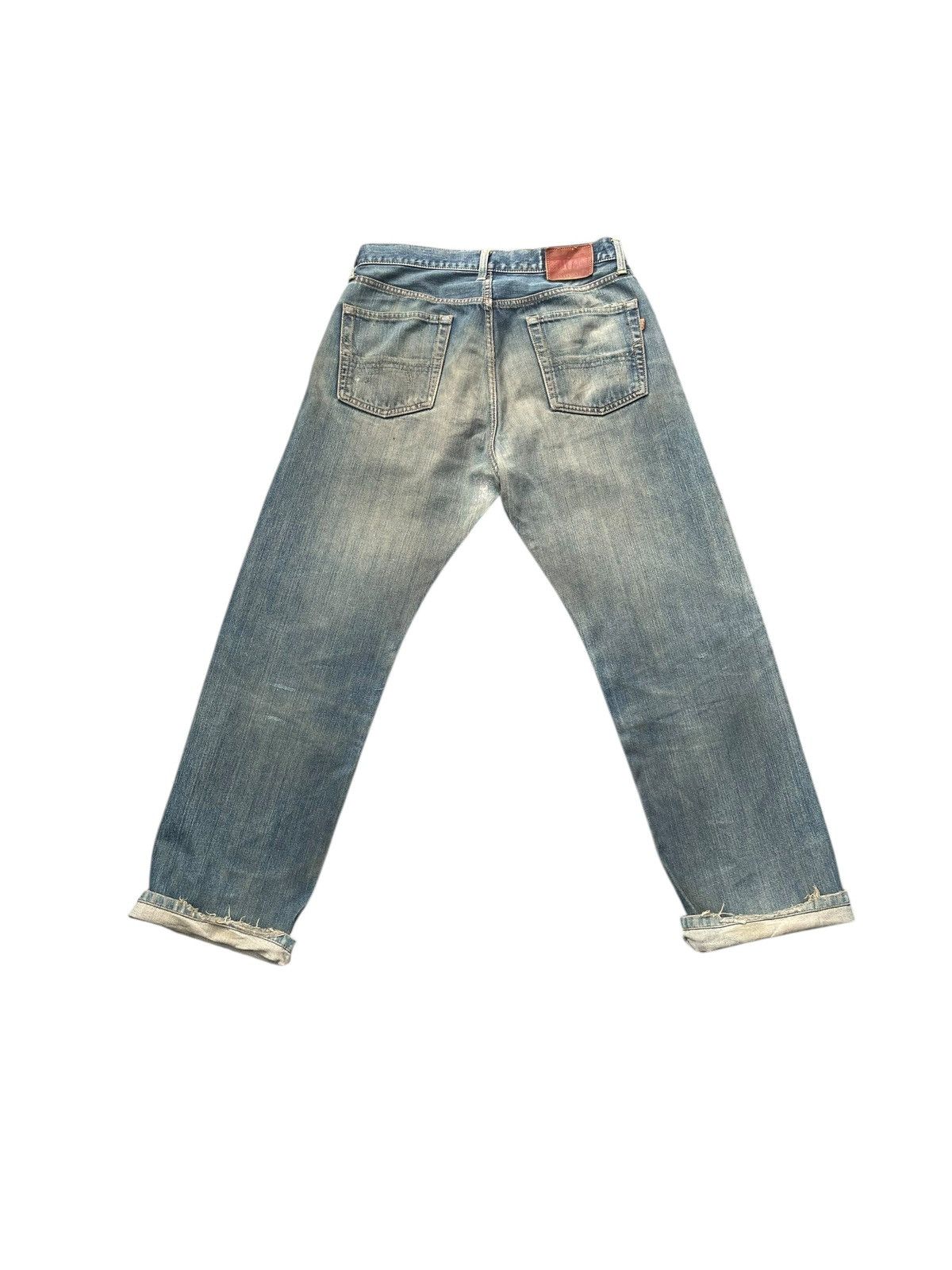Edwin Vintage Edwin 505XX Selvedge Distresed Denim Size US 33 - 8 Thumbnail