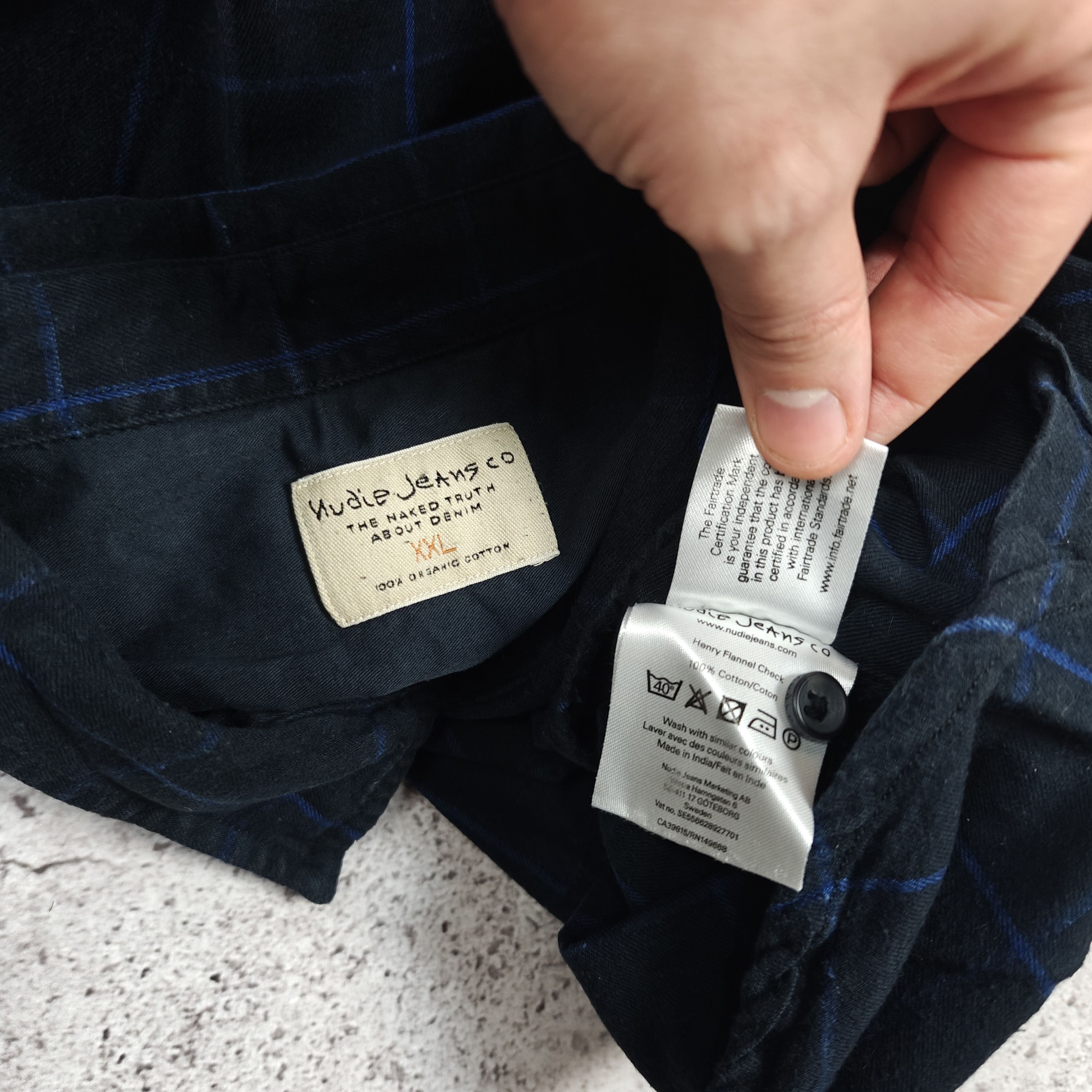 Nudie Jeans Nudie Jeans Henry Flannel Check Shirt Cotton size XL Size US XL / EU 56 / 4 - 6 Thumbnail