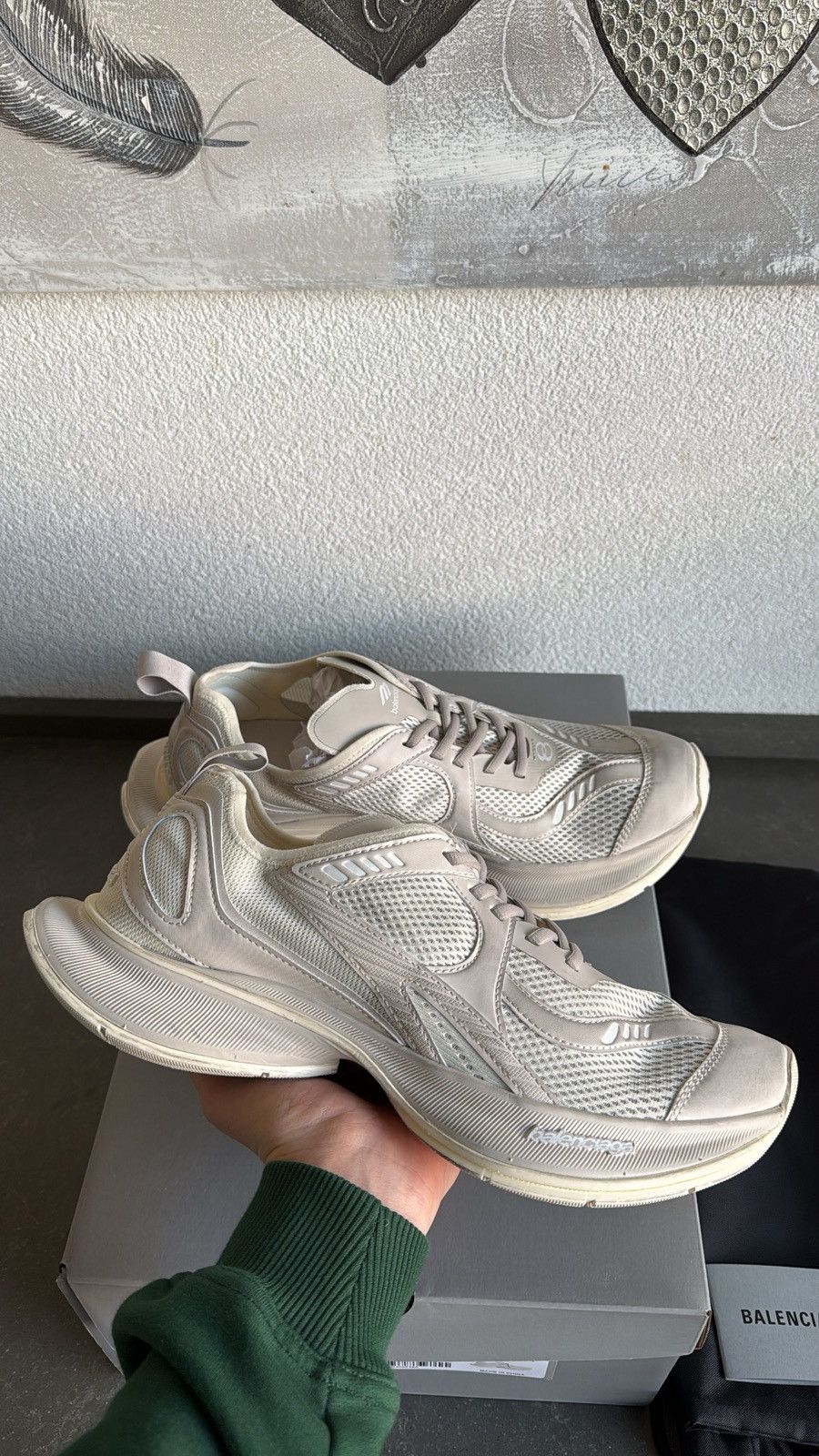 Balenciaga Balenciaga Circuit Beige Size US 11 / EU 44 - 3 Thumbnail