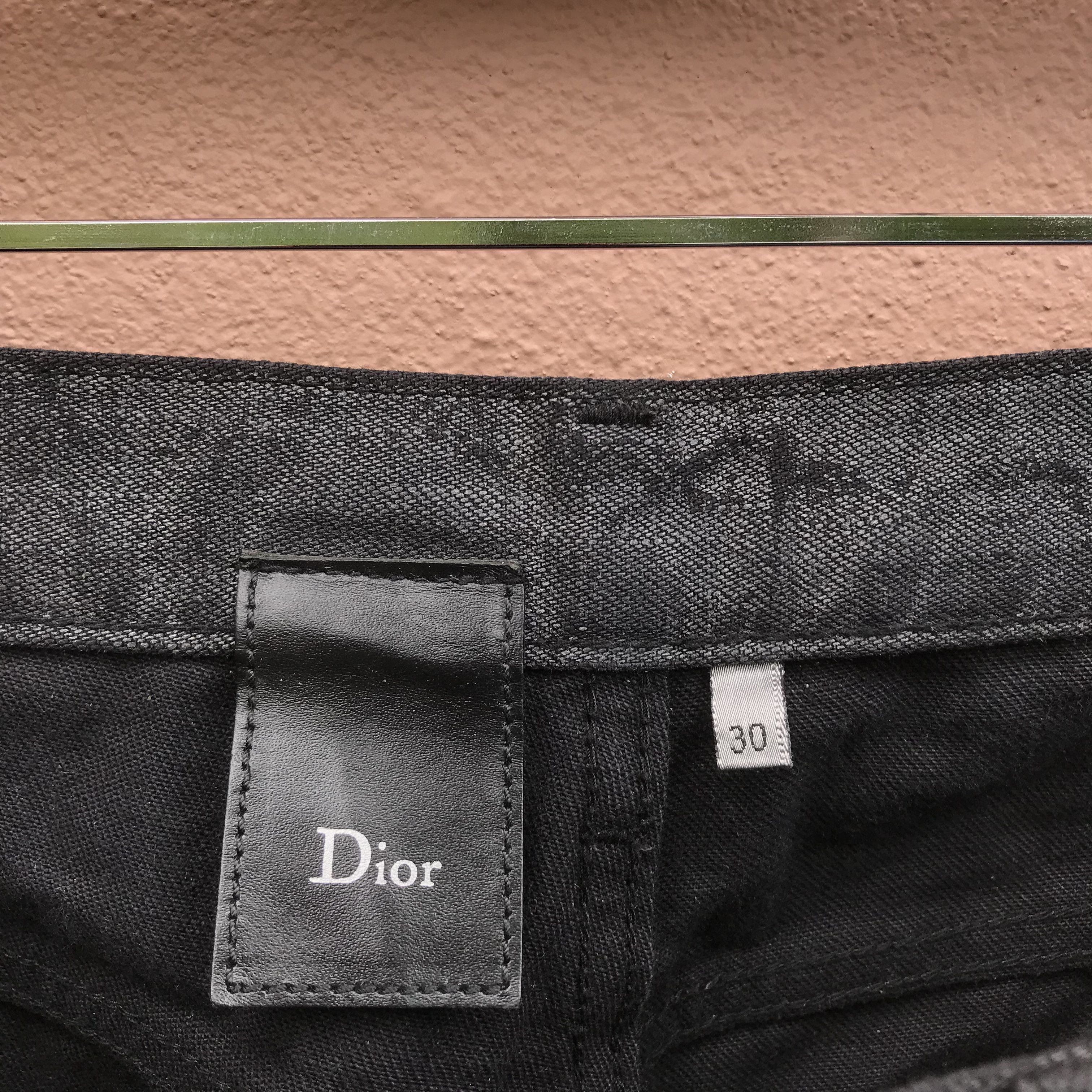 Dior Dior Hedi Slimane Black Wax Denim Jeans Pant Size US 30 / EU 46 - 7 Thumbnail