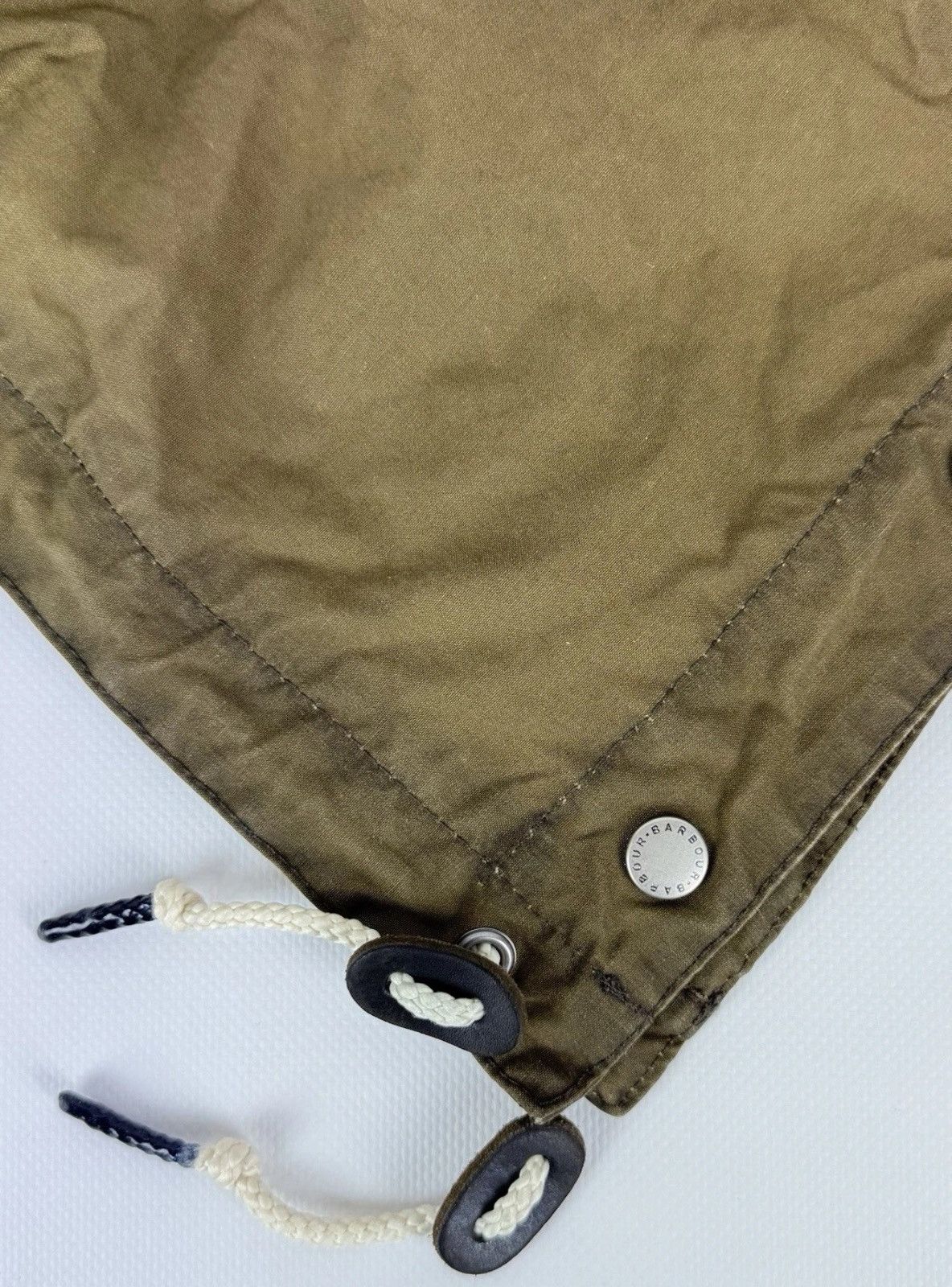 Barbour Barbour Wax Hood Khaki Green Cotton Top From Jacket Size ONE SIZE - 7 Thumbnail