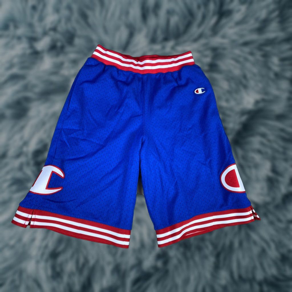 Champion Champion Basketball Shorts Mens Small Big Logo Pockets Gym Work Out Athletic Size US 29 - 1 Thumbnail