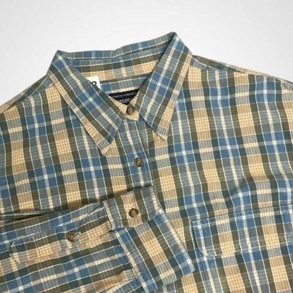Abercrombie & Fitch Abercrombie & Fitch Plaid Flannel Button Up Shirt Men Large Size US L / EU 52-54 / 3 - 1 Thumbnail