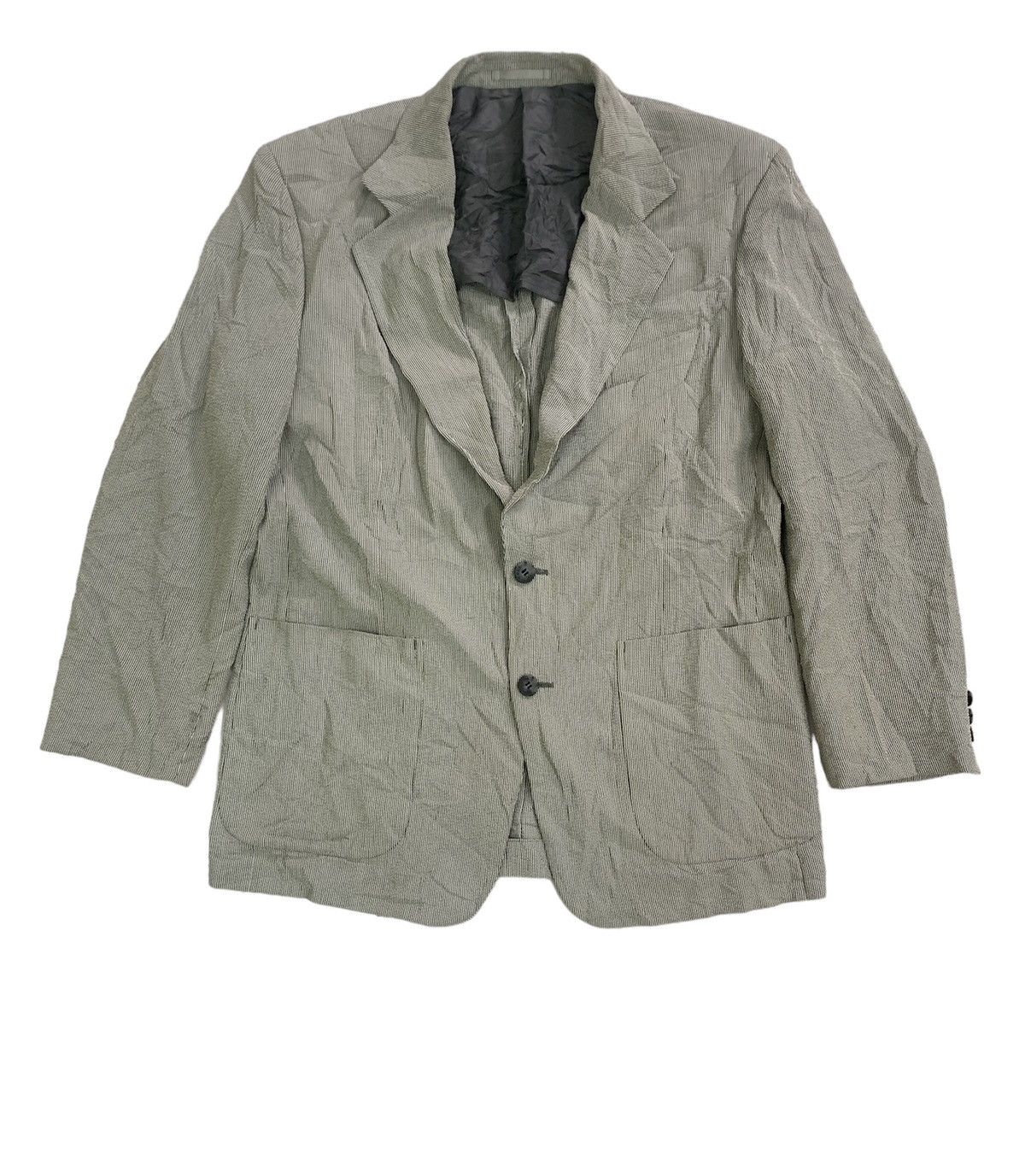 Valentino × Vintage VINTAGE VALENTINO SPORT COAT BLAZER LINEN STRIPED Size 38R - 1 Thumbnail