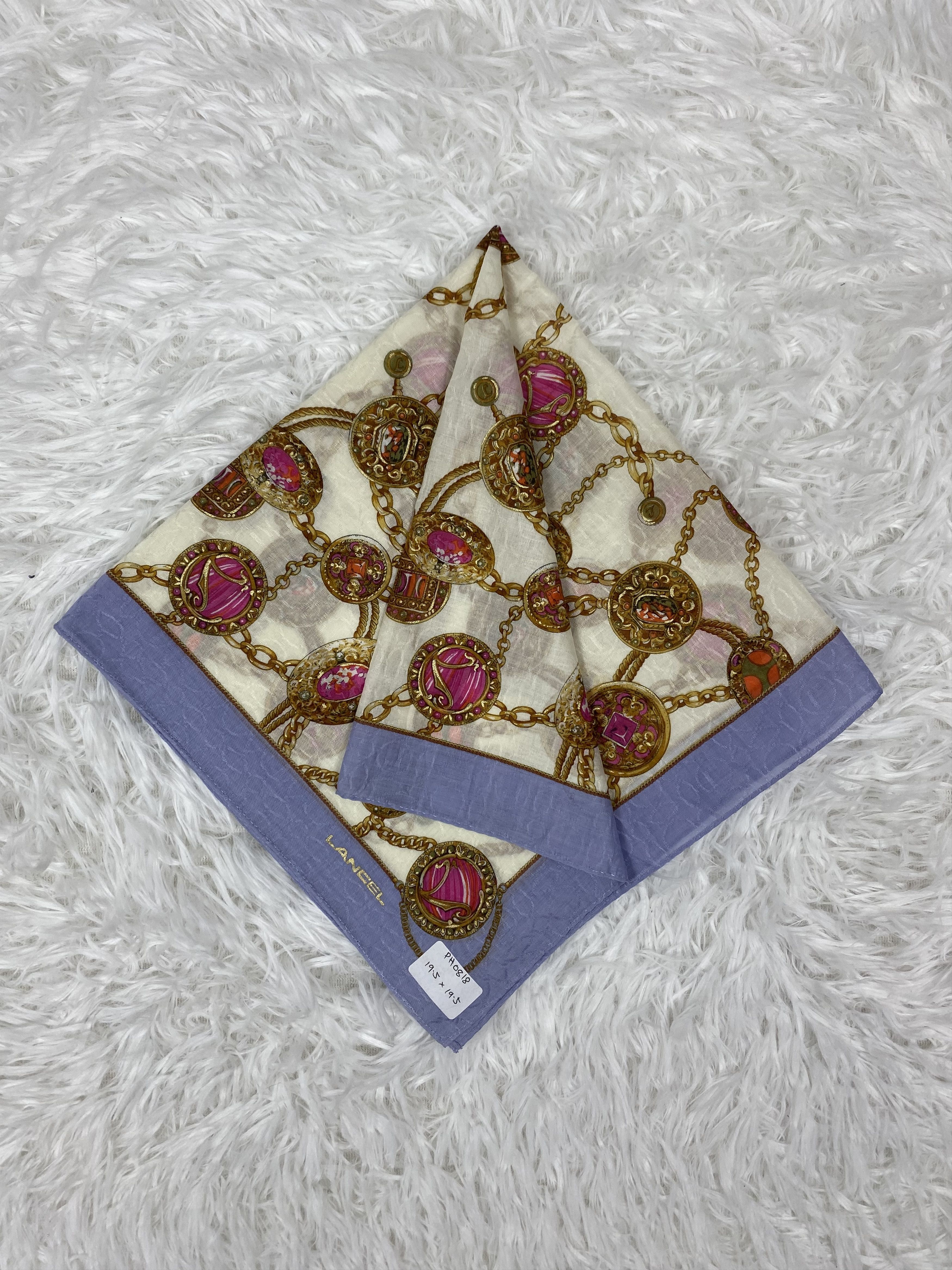 Lancel × Vintage Vintage Lancel Handkerchief Neckerchief PH0818 Size ONE SIZE - 1 Thumbnail