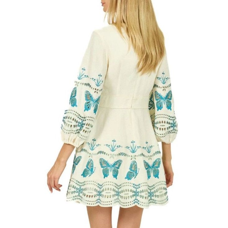 Isabel Marant Etoile NWOT$695 Super Natural Secret Mission Priscilla Linen Dress Size S / US 4 / IT 40 - 15 Thumbnail
