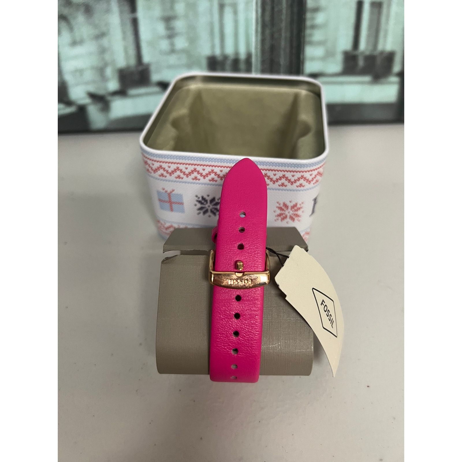 Fossil Fossil BQ3589 Cambry Pink Rose Leather Strap Ladies Watch Size ONE SIZE - 6 Thumbnail
