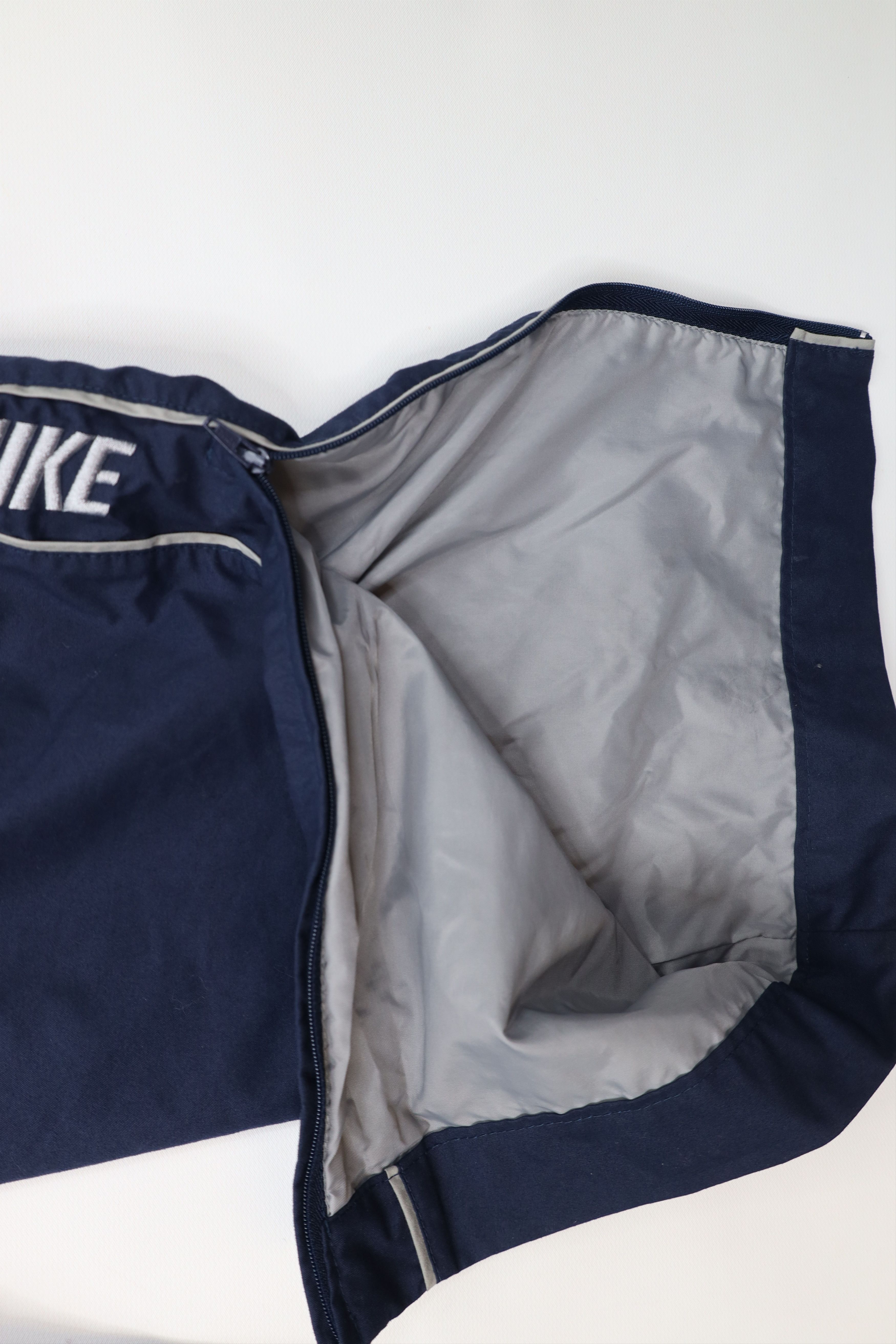 Nike Vintage Nike Scott Mini Swoosh Lined Wide Leg Pants Blue Size US 34 / EU 50 - 8 Thumbnail
