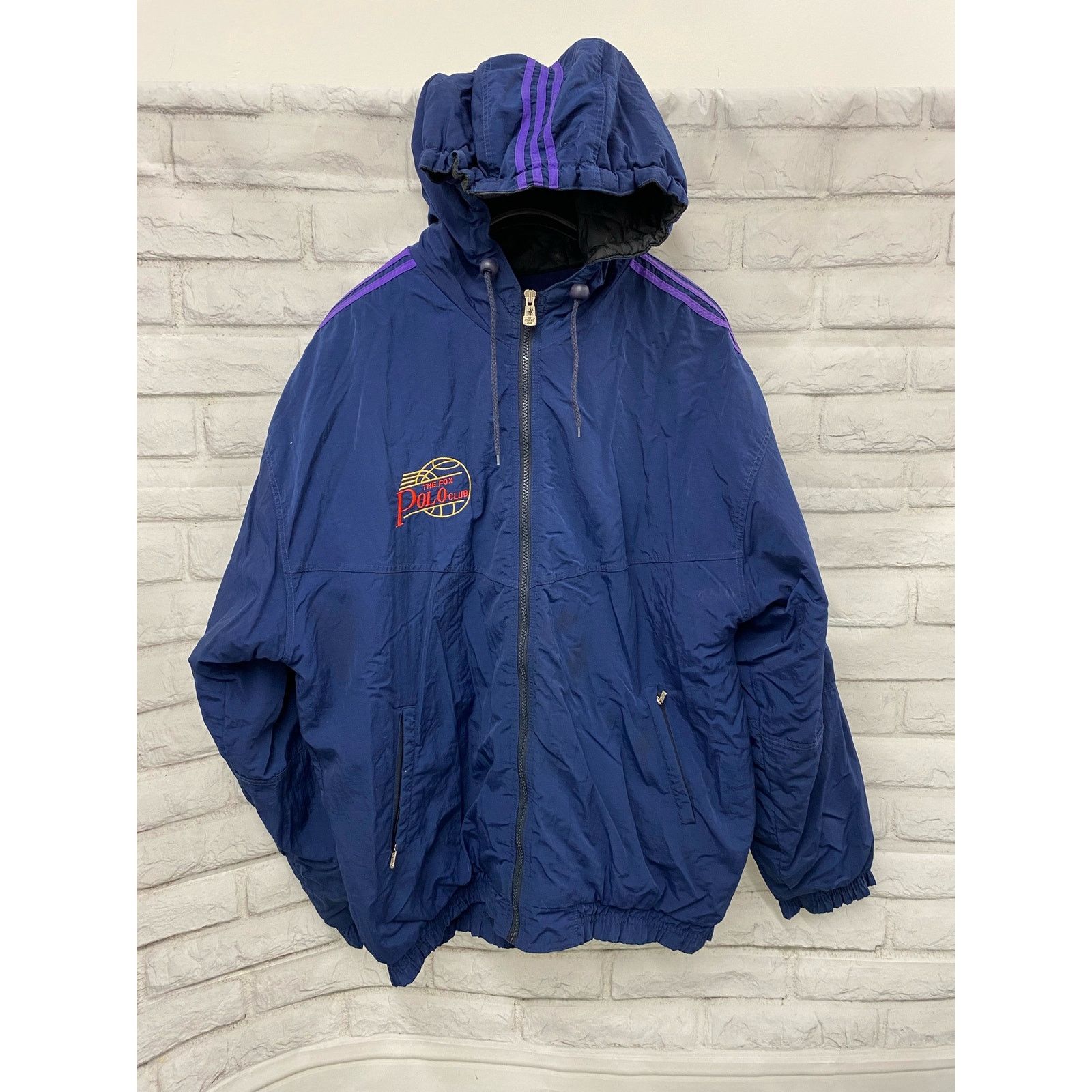 Unknown London The Fox Polo club Bomber Jacket Navy Blue Size US XL / EU 56 / 4 - 7 Thumbnail