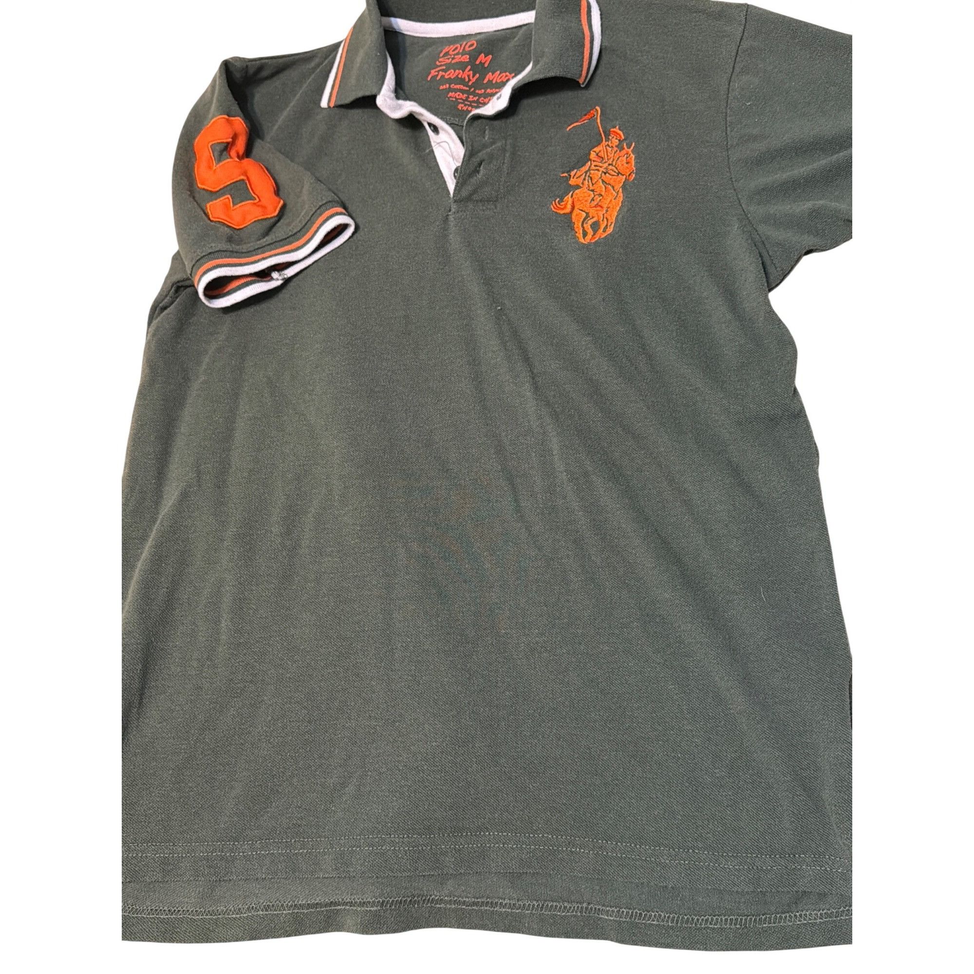 Franky Max 2 Vintage Y2K Polo Franky Max Shirts Orange Green Large Hors Size US M / EU 48-50 / 2 - 2 Thumbnail