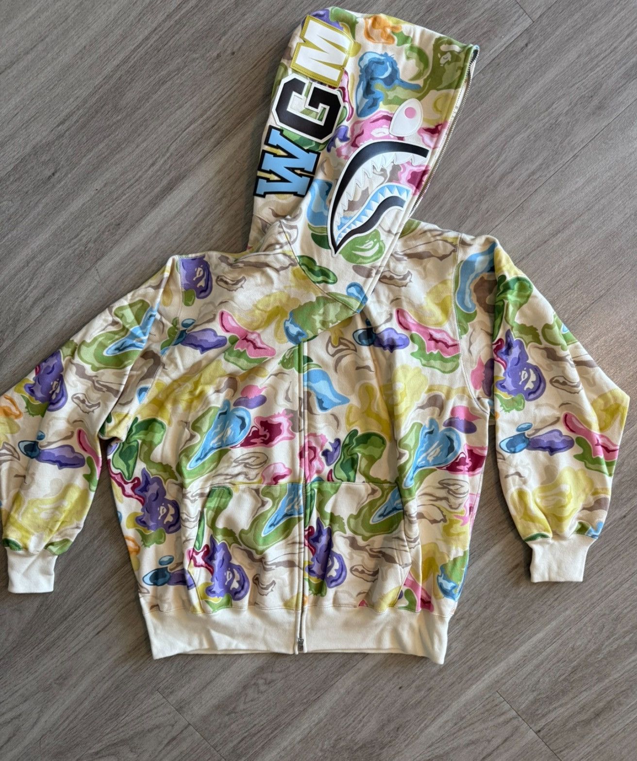 Bape Bape Art Camo Shark Full Zip Size US M / EU 48-50 / 2 - 2 Thumbnail