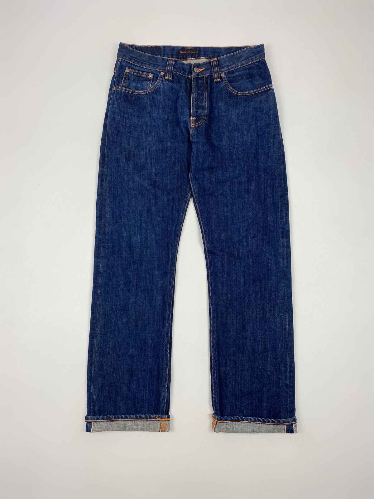 Nudie Jeans Nudie Jeans Straight Sven Redline Dry Selvedge Denim Pants Size US 33 - 4 Thumbnail