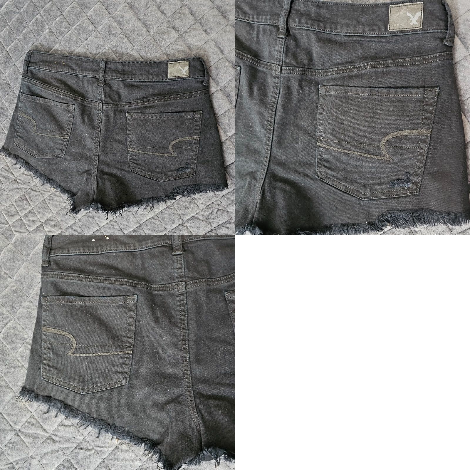 American Eagle Outfitters American Eagle Outfitters Jeans Women’s Jean Short Size 14 Black High Rise Distressed Cut-Off Slim 5-Pocket Denim Cotton Blend Zipper Vintage No Size 36" / US 14 / IT 50 - 8 Thumbnail
