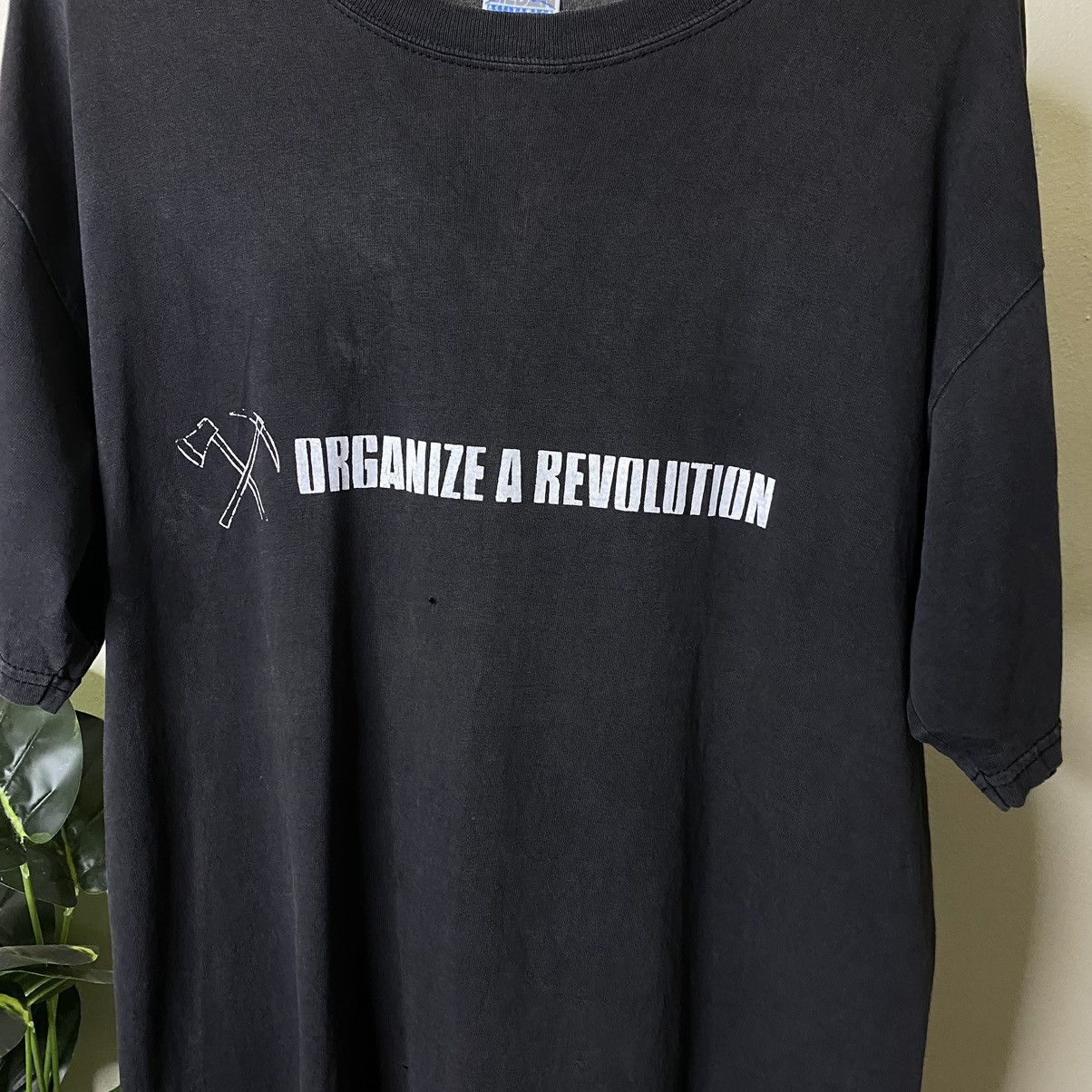Japanese Brand × Vintage Vintage 2000s Survival 01 Organized A Revolution Faded Black Size US L / EU 52-54 / 3 - 7 Thumbnail