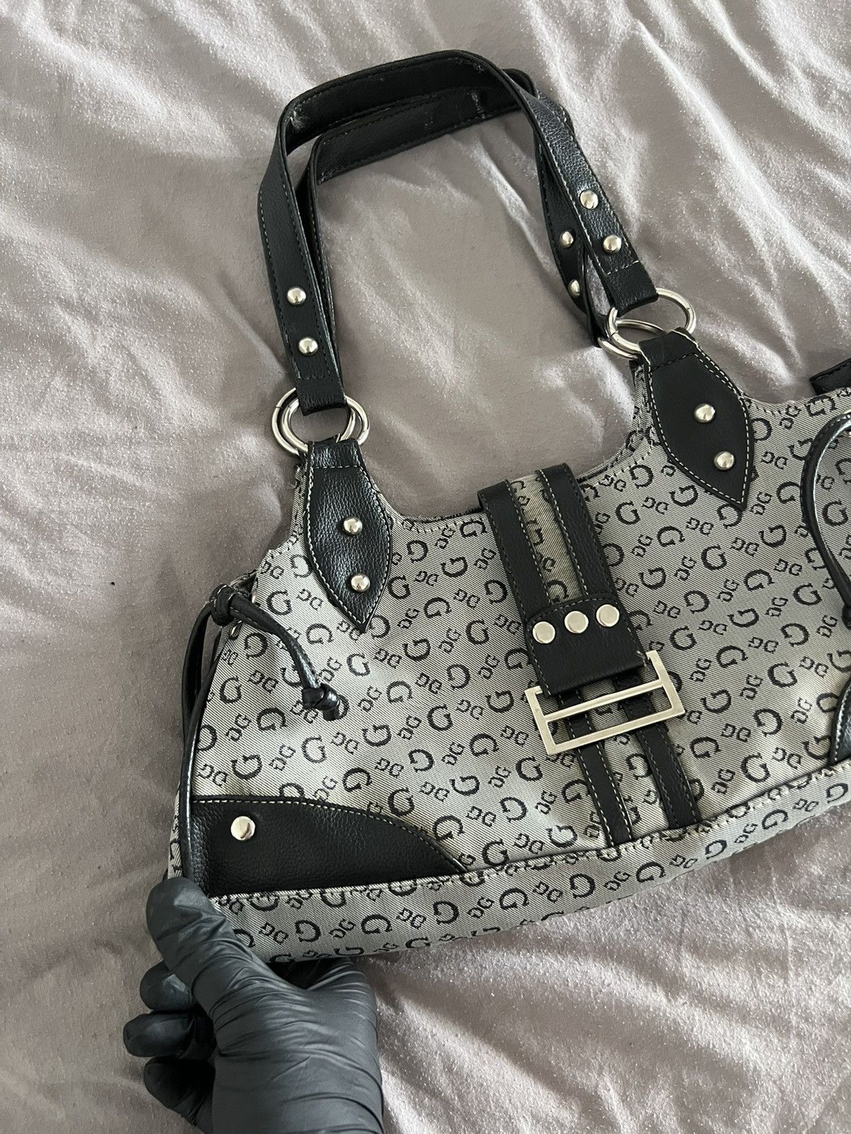 Guess Vintage Guess Y2k Bag Monogram Avantgarde Size ONE SIZE - 3 Thumbnail