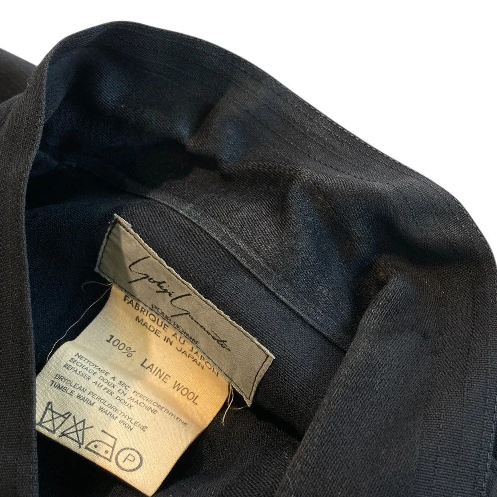 Yohji Yamamoto Yohji Yamamoto pour homme/Round Letter Tag Striped Shirt Size US XXL / EU 58 / 5 - 8 Thumbnail