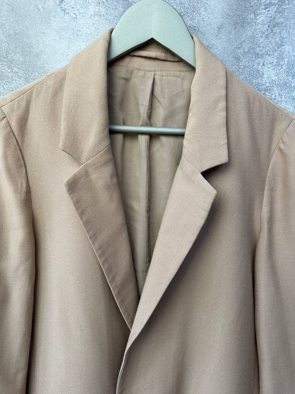 Allsaints ALLSAINTS Aleida Blazer Womens Beige Open Front Long Sleeve Size L / US 10 / IT 46 - 4 Thumbnail