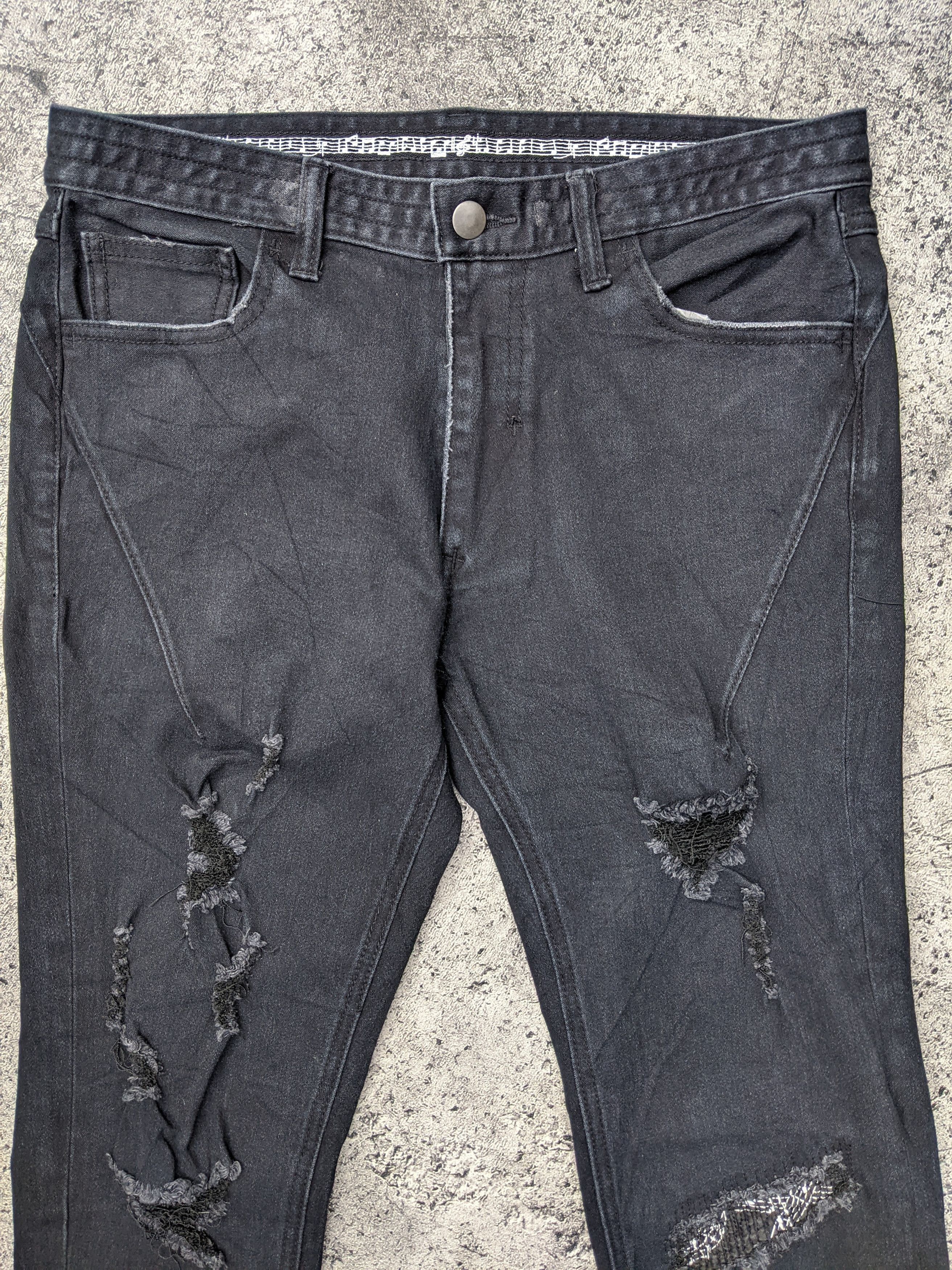 Number (N)ine Distressed Skinny Iconic Logo Size US 28 / EU 44 - 2 Thumbnail