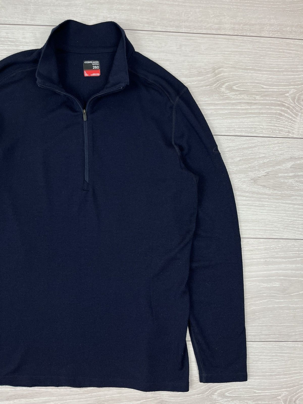 Icebreaker Icebreaker 100% Merino Wool Blue Zip Sweater Size US L / EU 52-54 / 3 - 2 Thumbnail