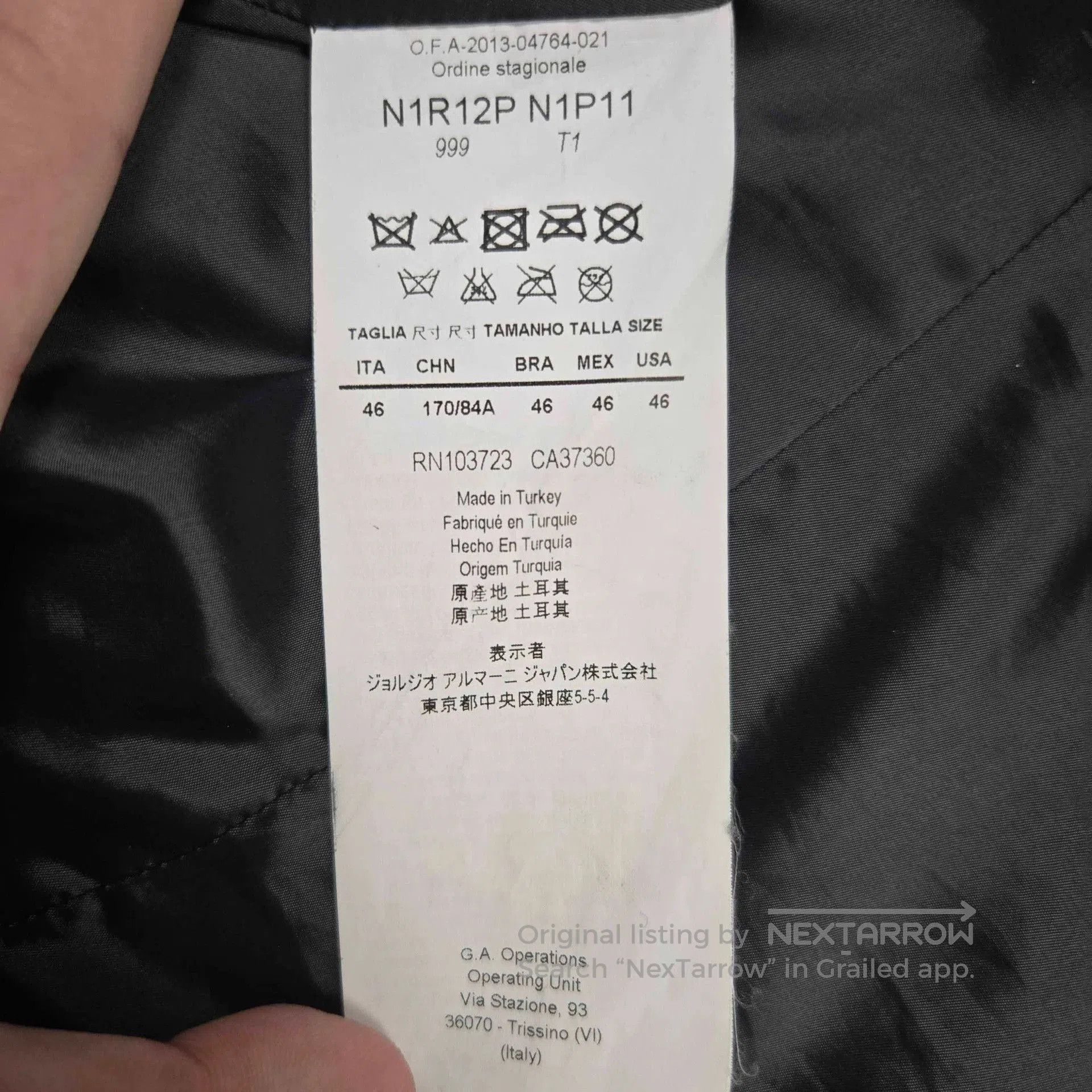Emporio Armani empodio armani leather jacket for sale. Size US M / EU 48-50 / 2 - 5 Thumbnail