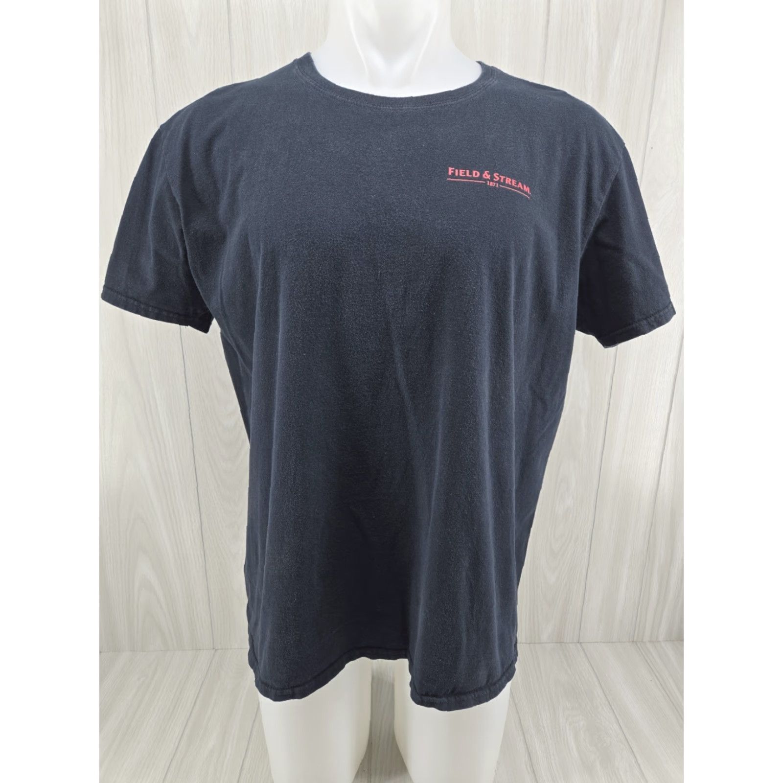 Vintage Field & Stream Fishing Mens XL Black Short Sleeve T Shirt Tackle Junkee Size US XL / EU 56 / 4 - 2 Thumbnail