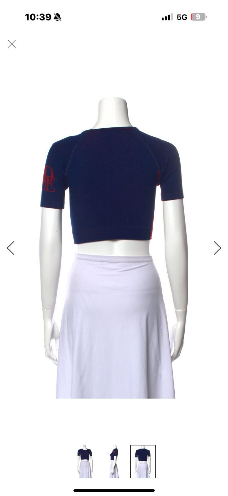 Rhude Rhude Crop Top Navy/Red Size S / US 4 / IT 40 - 7 Thumbnail
