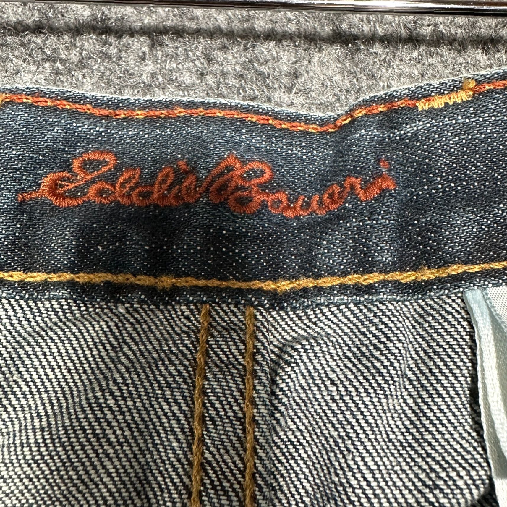 Eddie Bauer VINTAGE? No — Eddie Bauer Jeans Women? 16 Cotton Stretch 5-Pocket Five-Pocket Zipper Regular Straight Blue Denim Size 38" / US 16 / IT 52 - 5 Thumbnail