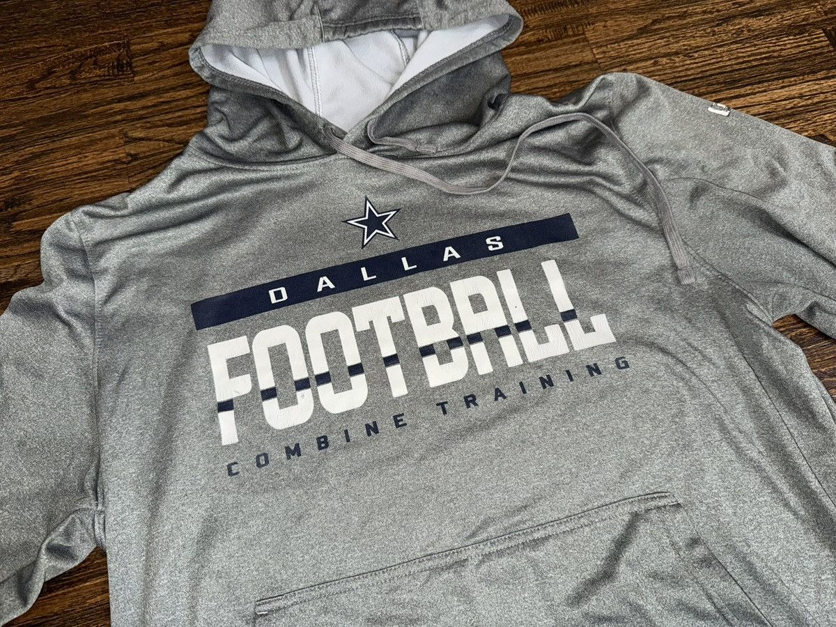 NFL Dallas Cowboys Grey Hoodie NFL Authentic Sideline Issue XL Size US XL / EU 56 / 4 - 2 Thumbnail