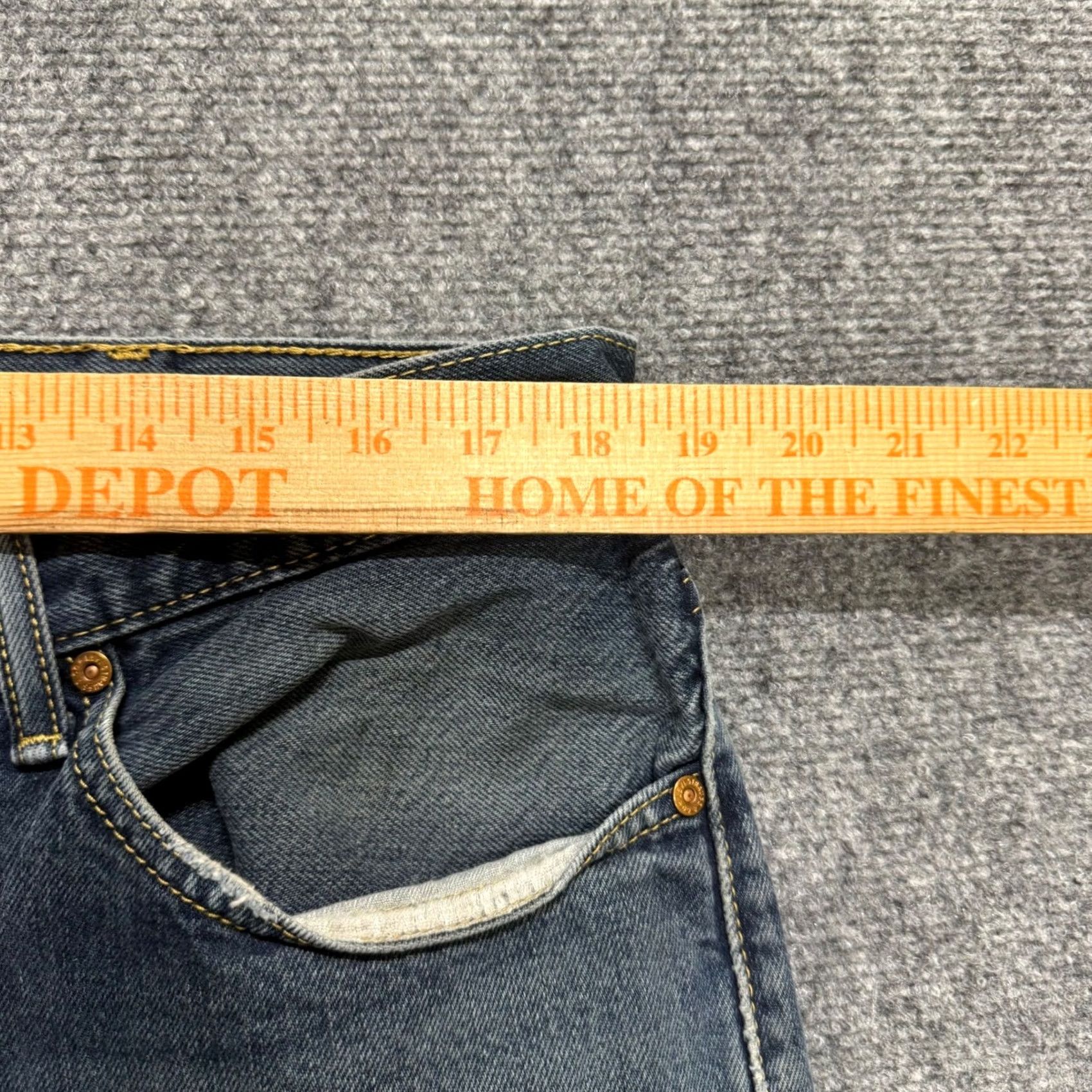 Levi's VINTAGE Levi's 505 Jeans Men's 36x32 Dark Washed Denim Slim Relaxed Fit Pants Jeans Bl ue 36 Men Straight Size US 36 / EU 52 - 6 Thumbnail