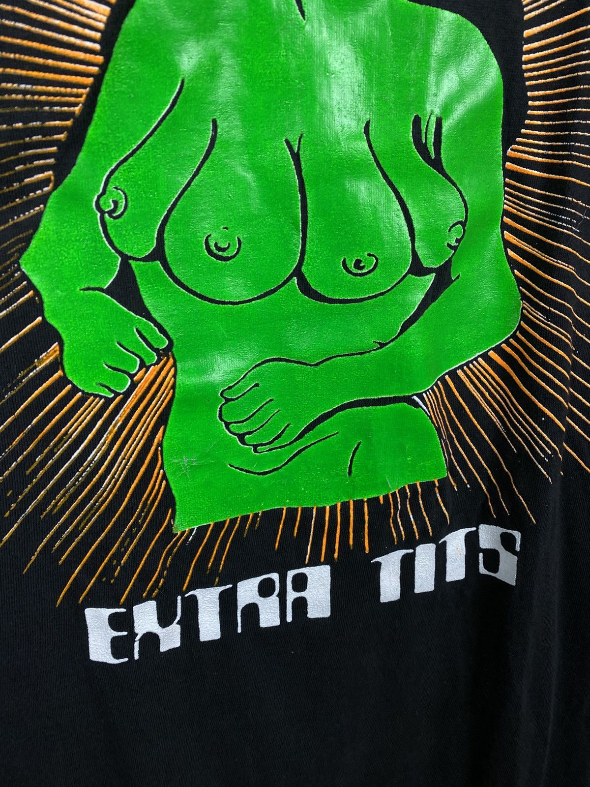 Alien Workshop 🛸Vintage 90s T-Shirt E.T. Extra Tits Aliens Humor Tee🛸 Size US XL / EU 56 / 4 - 6 Thumbnail