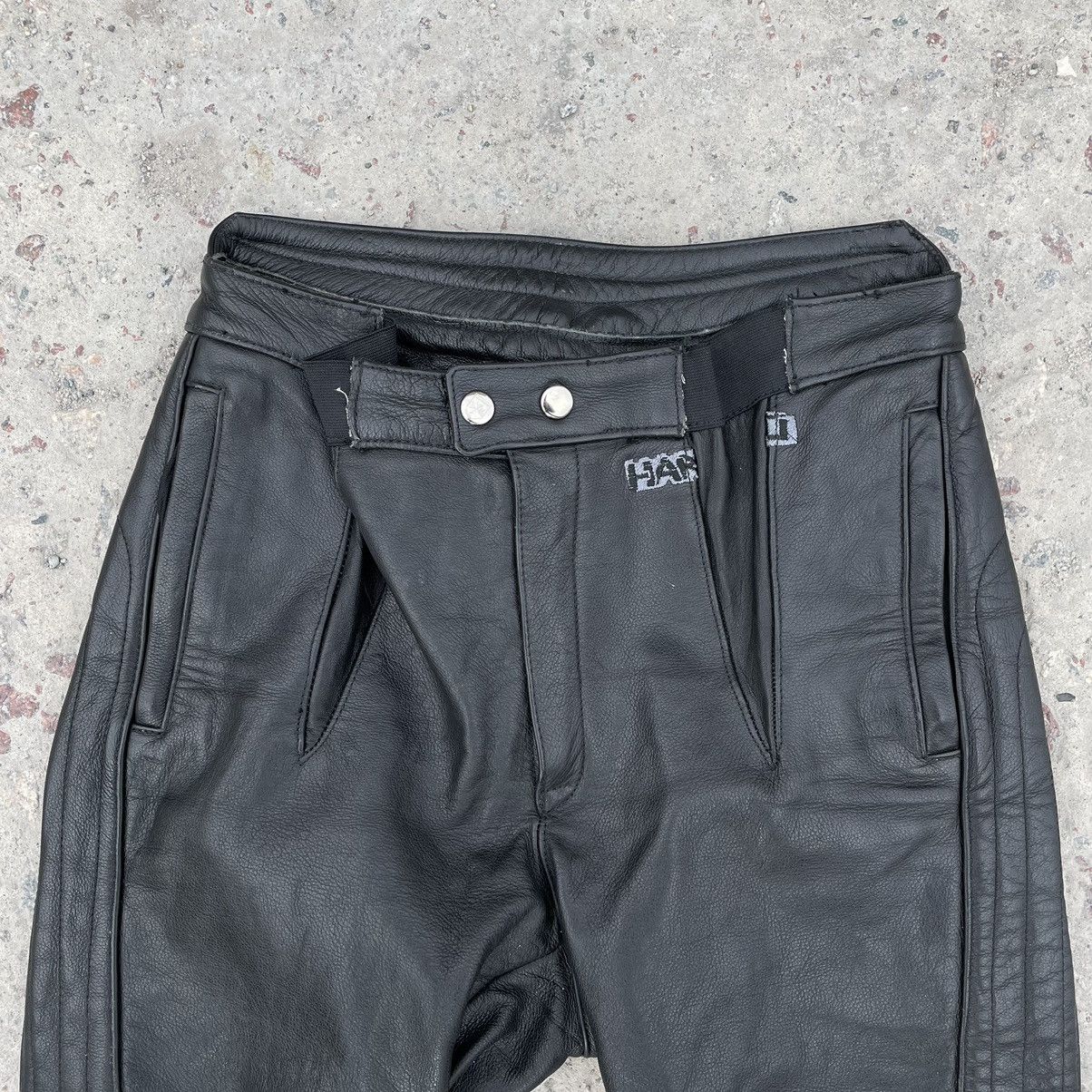 Other Vintage Moto Leather Pants 30 Size 90s USA Japan Hype Size US 30 / EU 46 - 6 Thumbnail