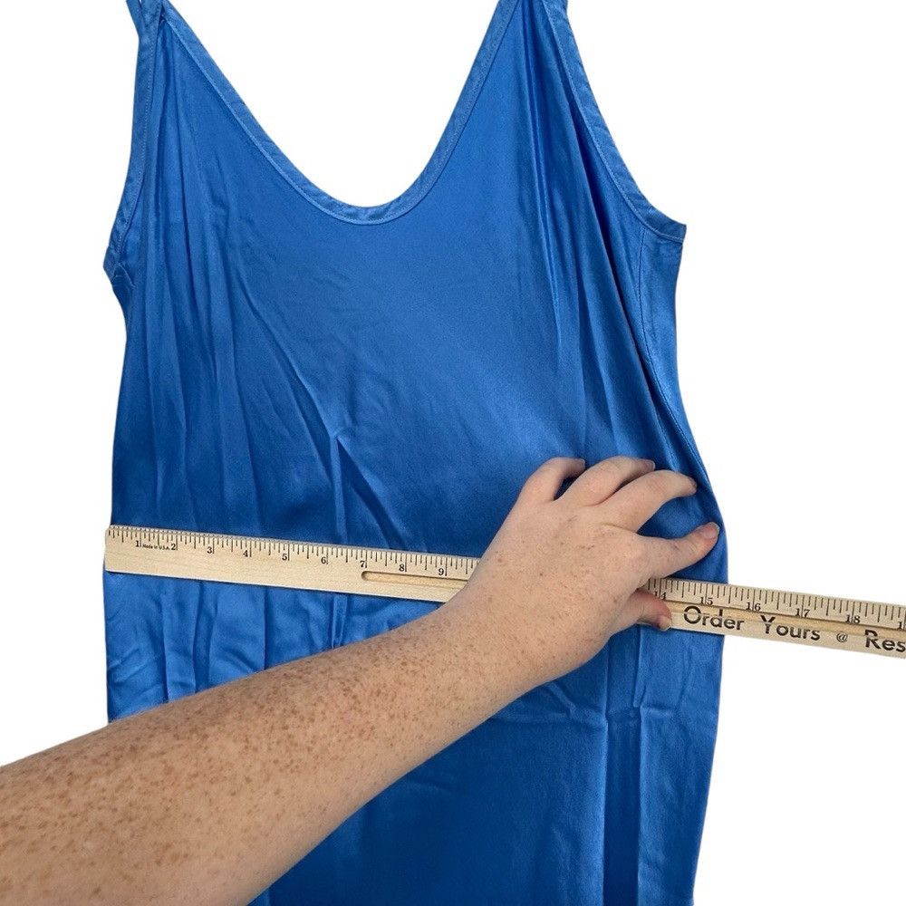 Enza Costa ENZA COSTA SATIN BIAS CUT SLIP DRESS IN POOL BLUE WOMENS Size S / US 4 / IT 40 - 6 Thumbnail