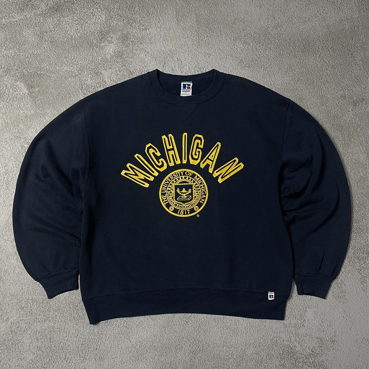 Russell Athletic × Vintage Vintage Russel Athletic University Of Michigan Size US L / EU 52-54 / 3 - 1 Thumbnail