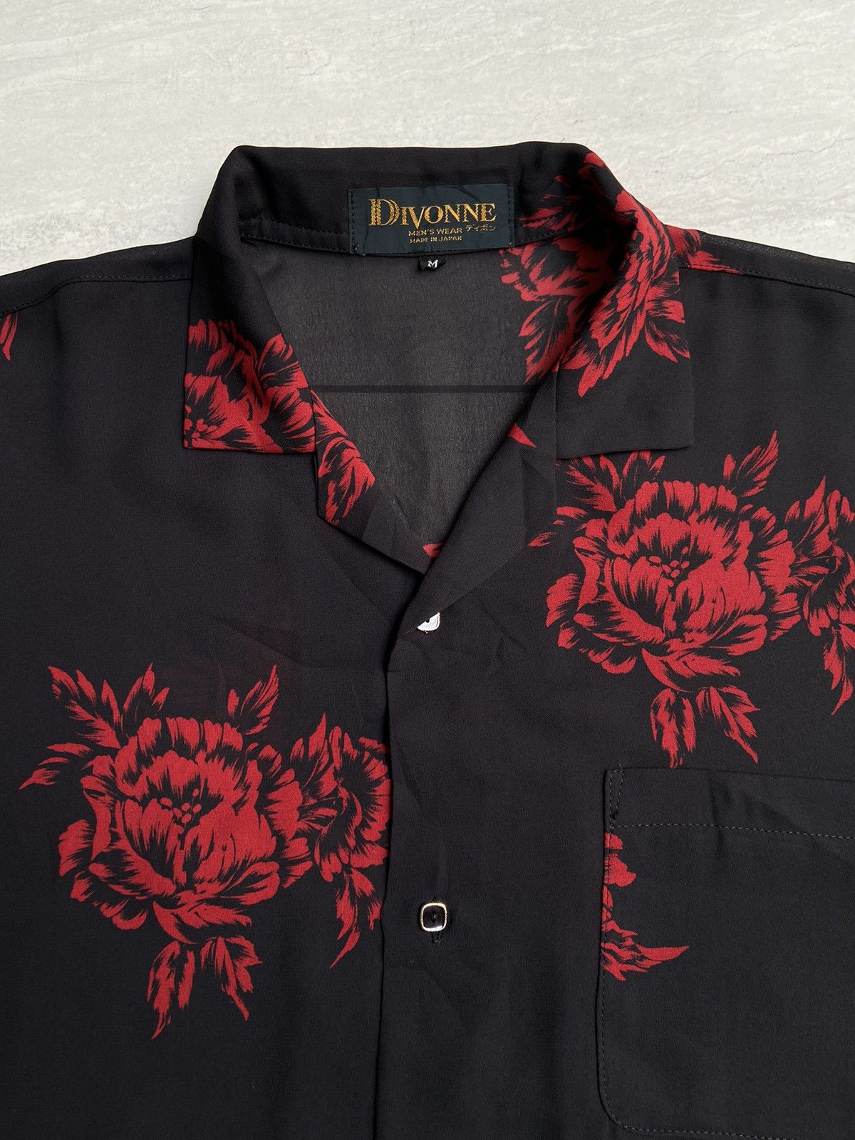 Designer × Japanese Brand DIVONNE Black Motive Shirt Size US S / EU 44-46 / 1 - 10 Thumbnail
